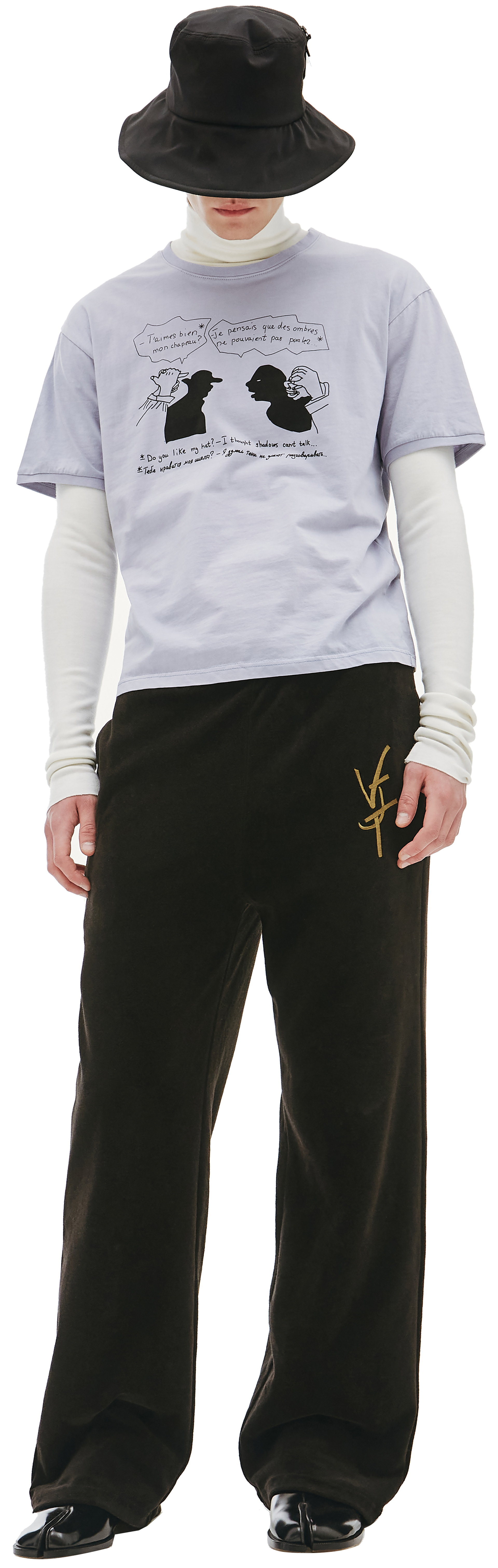 Vojettes Хлопковая футболка с принтом Диалог