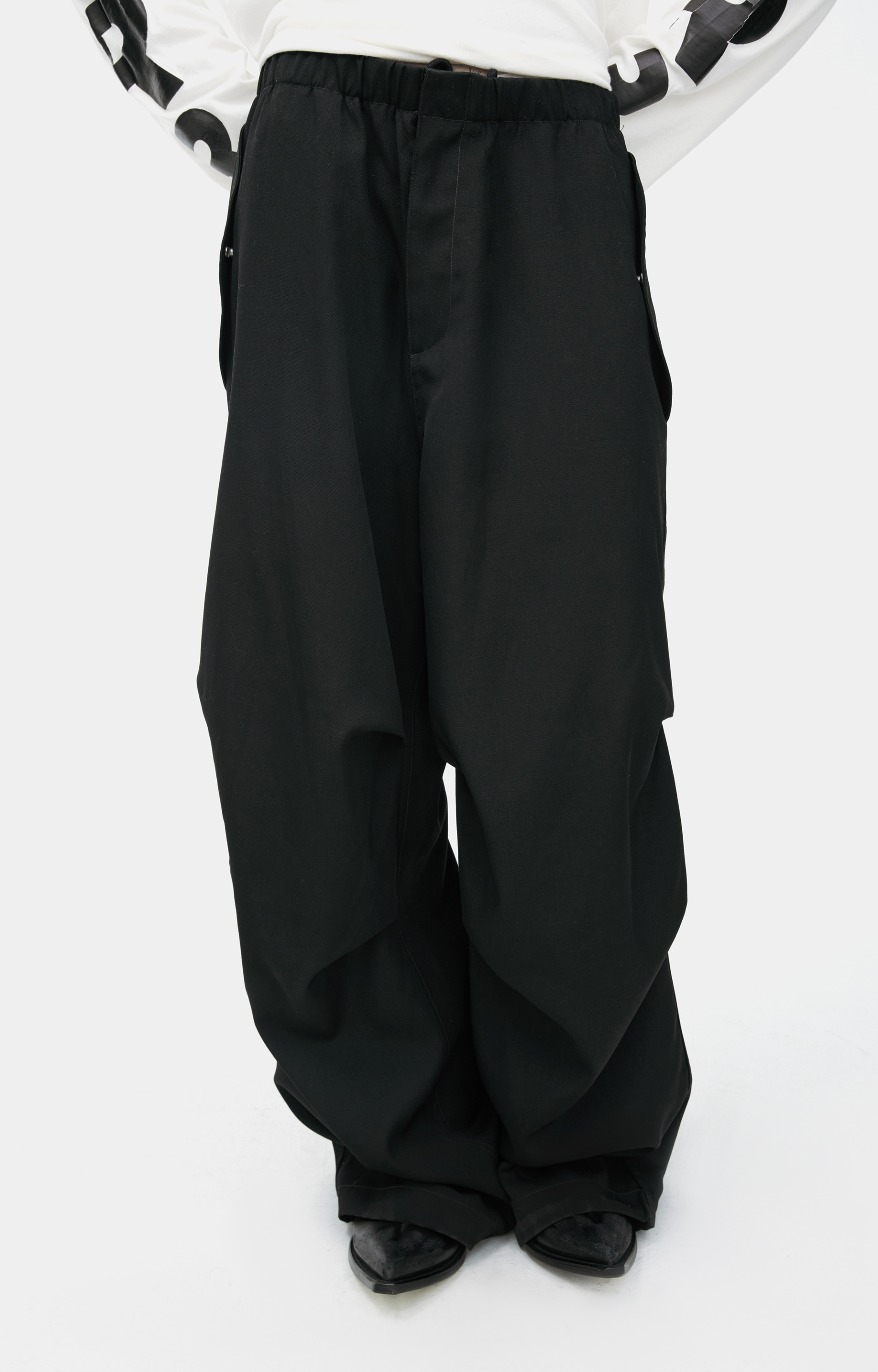 Jil Sander Широкие брюки из шерсти