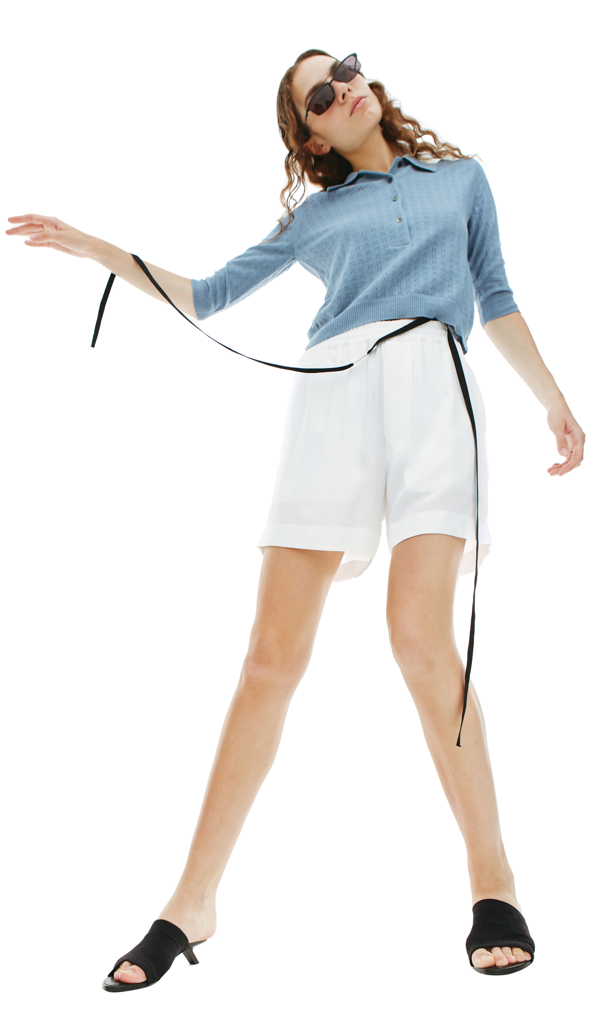 Undercover Укороченное поло на пуговицах