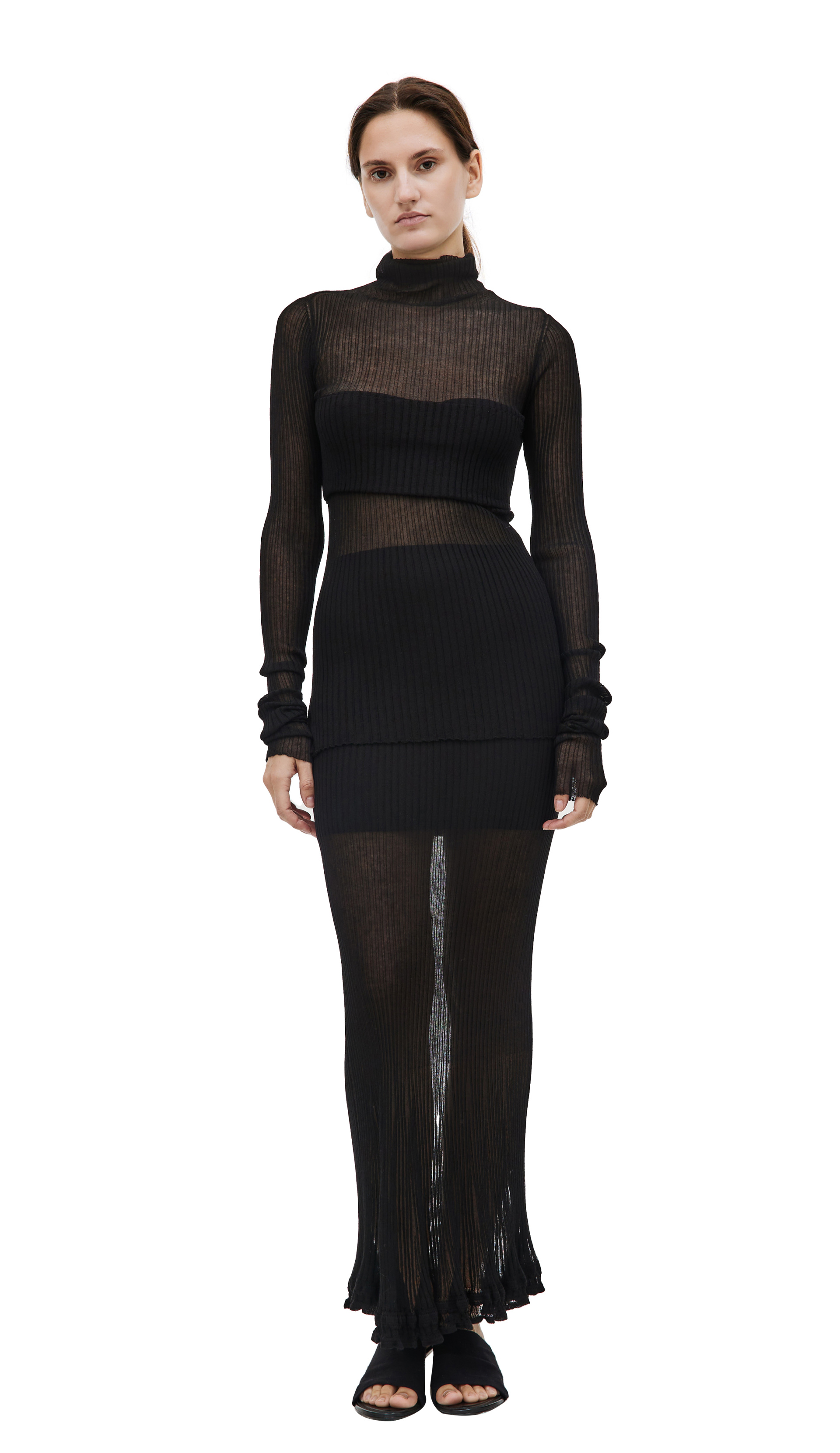 QUIRA Прозрачная юбка макси