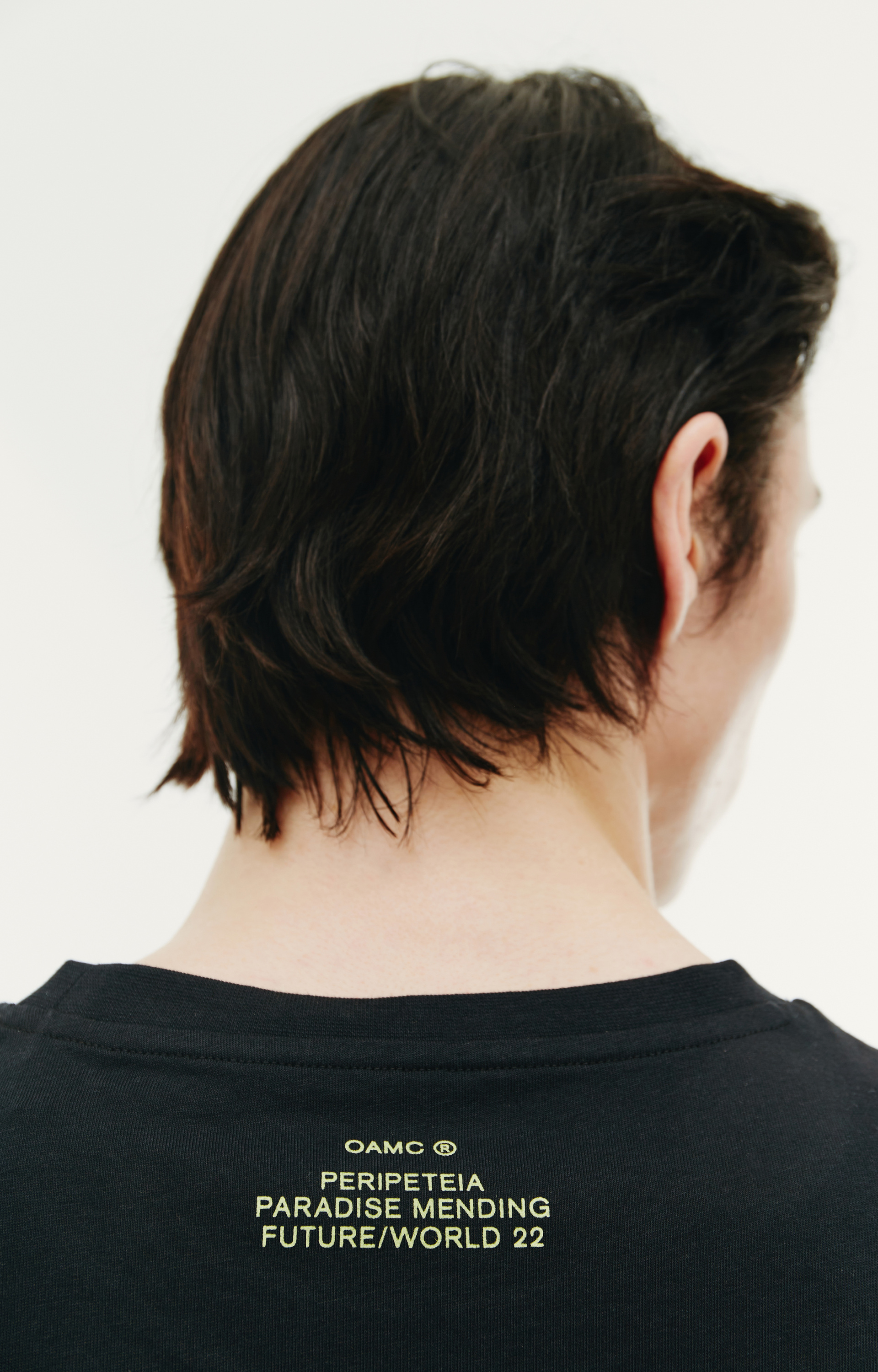 OAMC Черная футболка с принтом