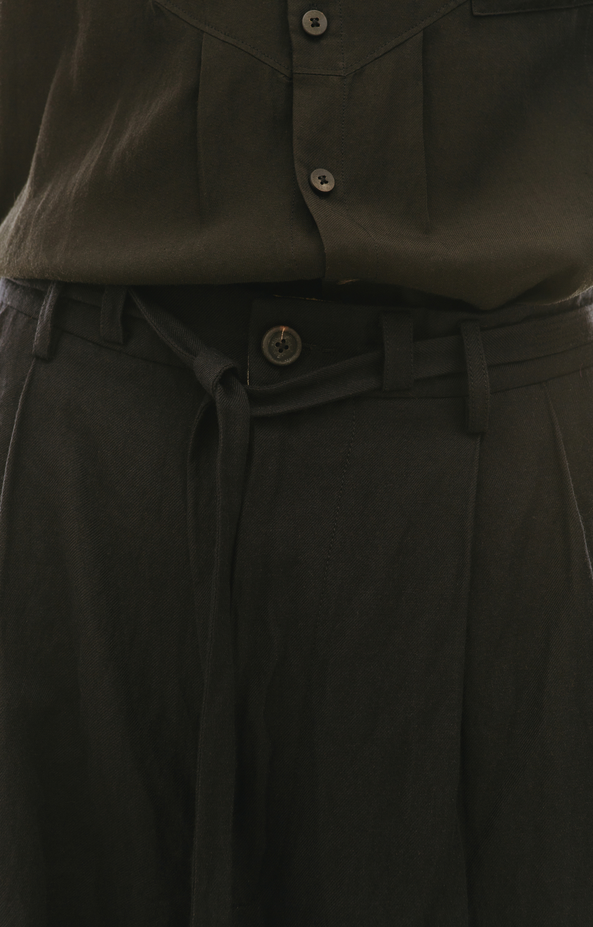 Ziggy Chen Широкие брюки с завязками