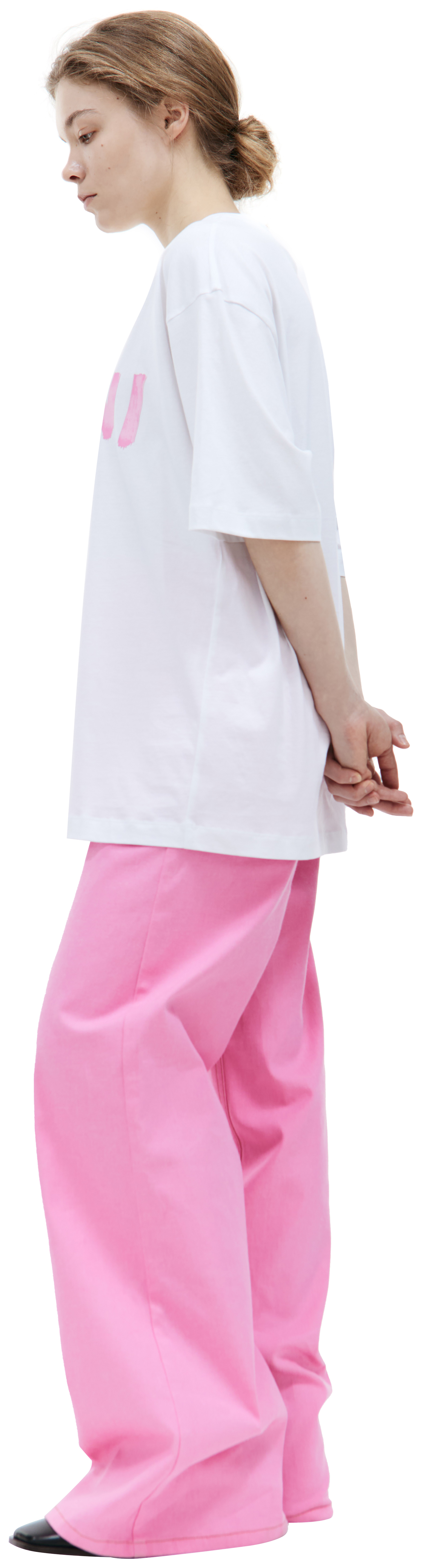 Marni Оверсайз футболка с принтом