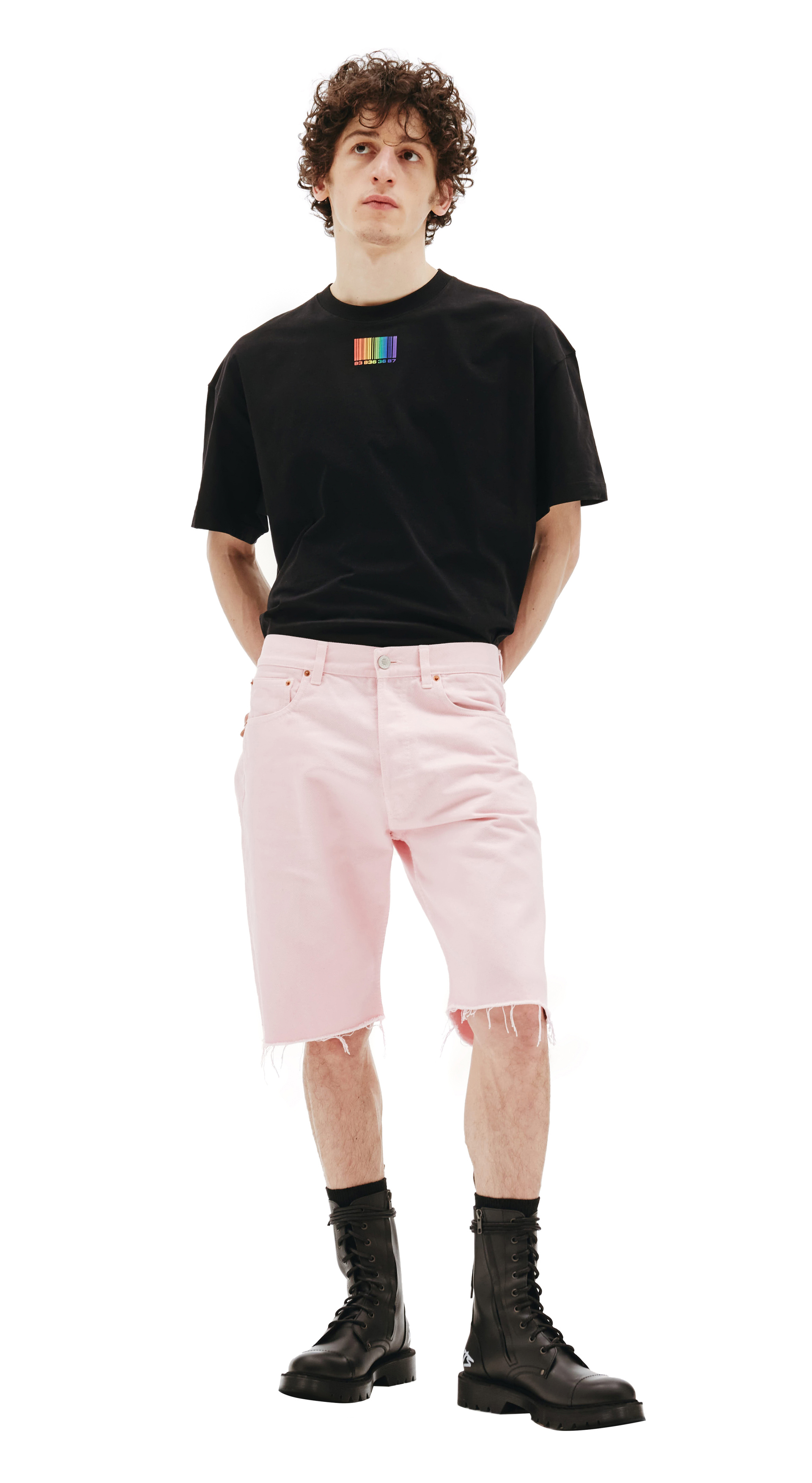 VTMNTS Оверсайз футболка с радужным штрихкодом