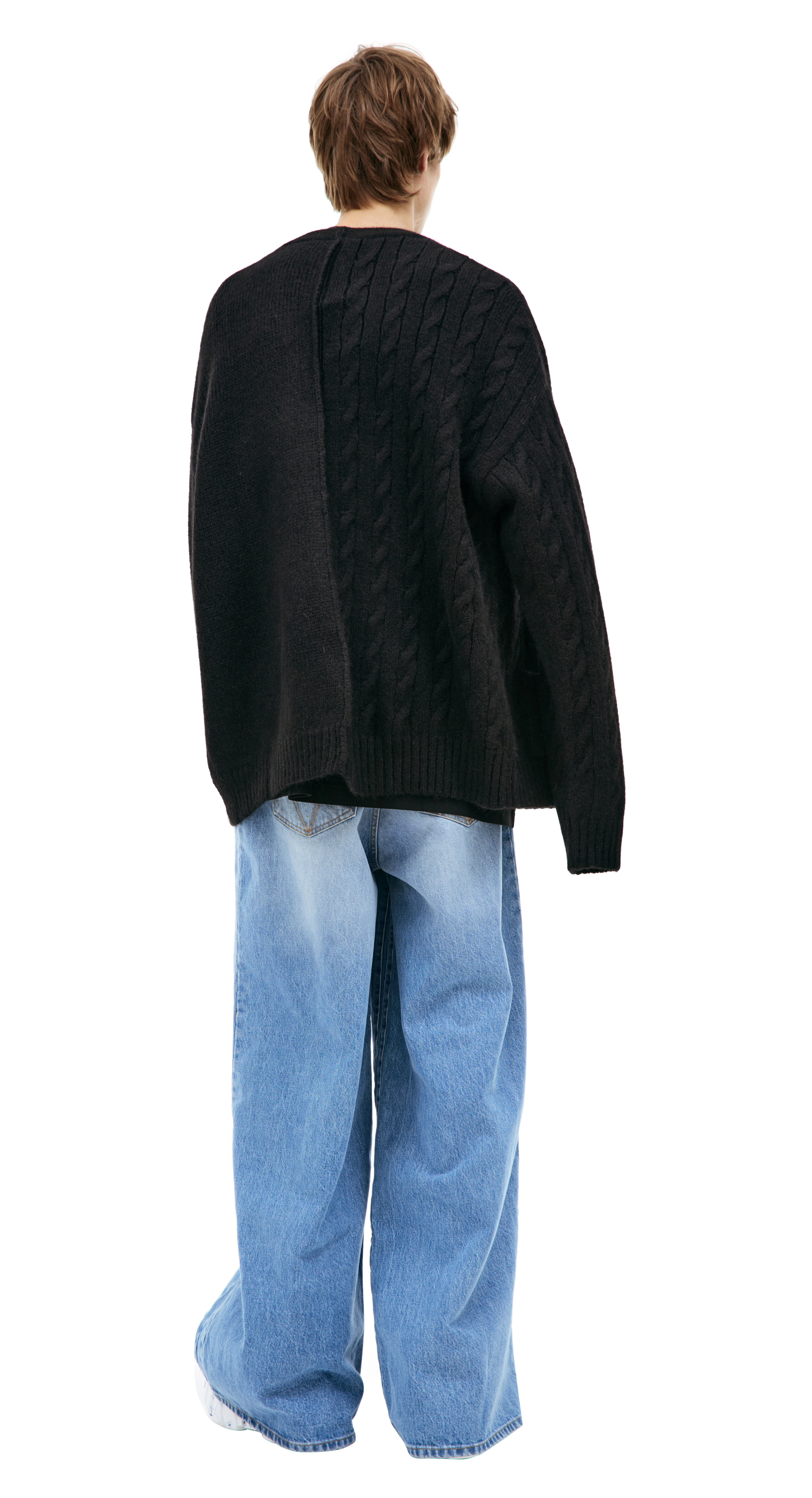 VETEMENTS Комбинированный кардиган из шерсти