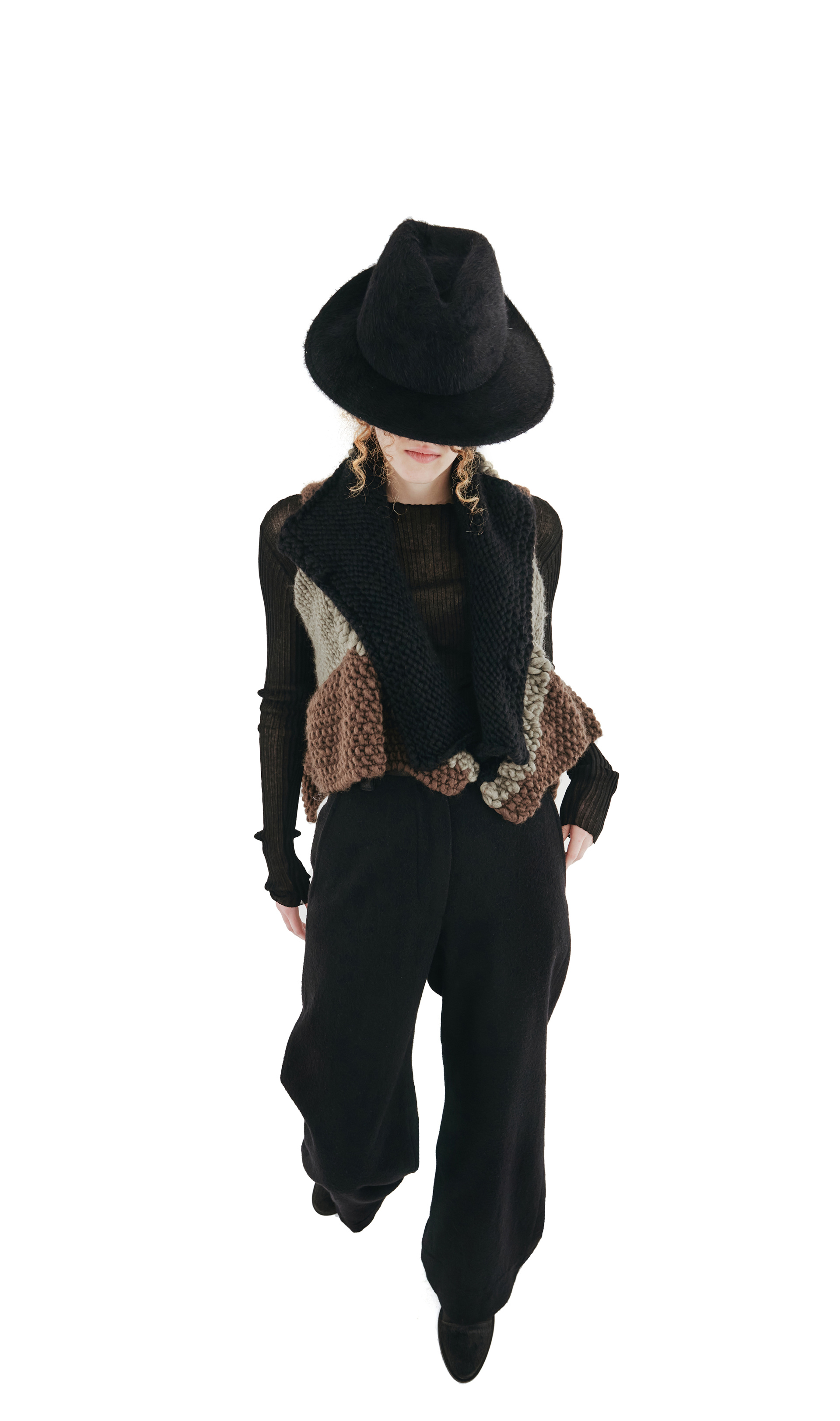 HUN Rick Owens Шерстяной жилет крупной вязки