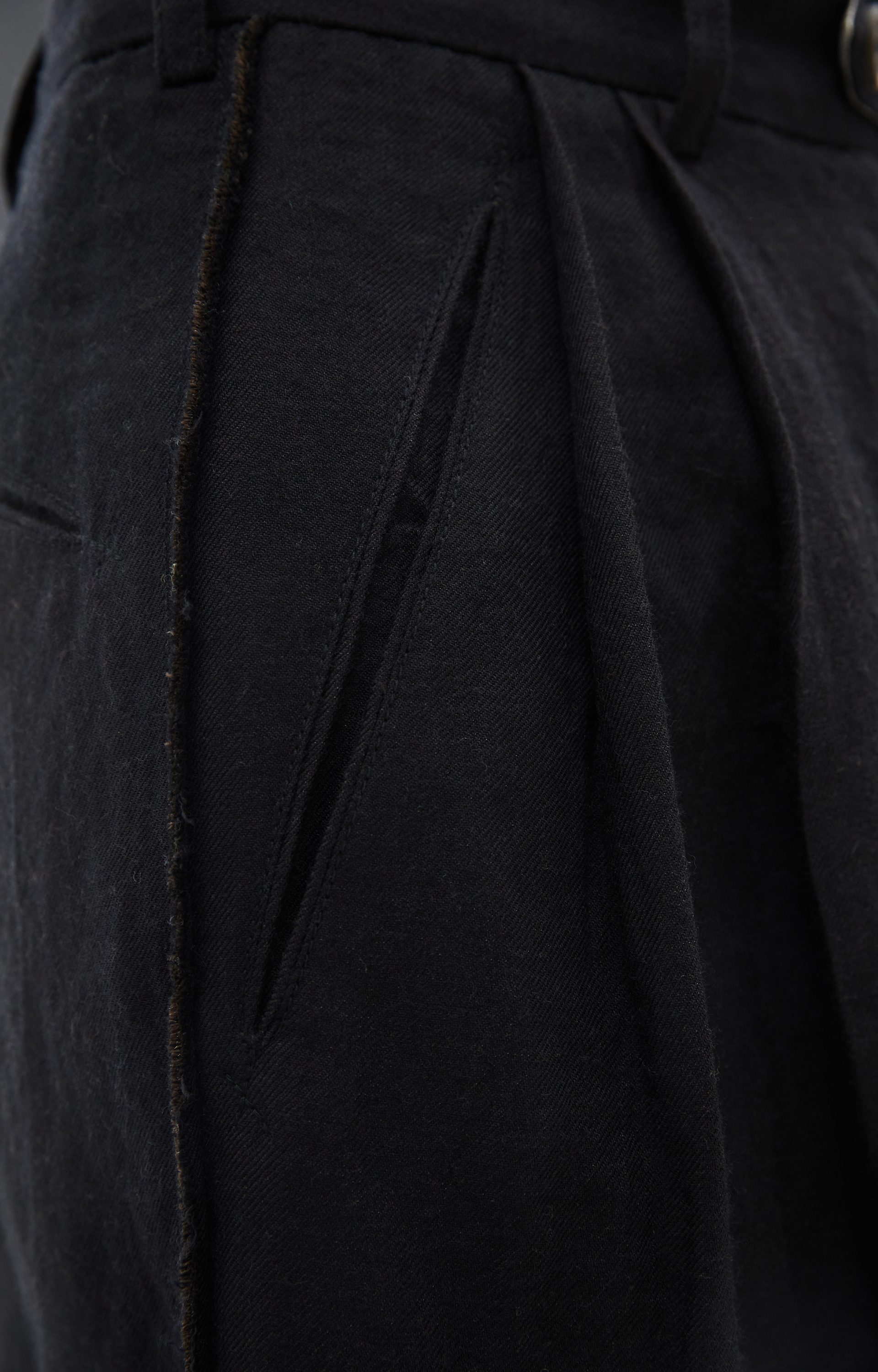 Ziggy Chen Черные Широкие Брюки