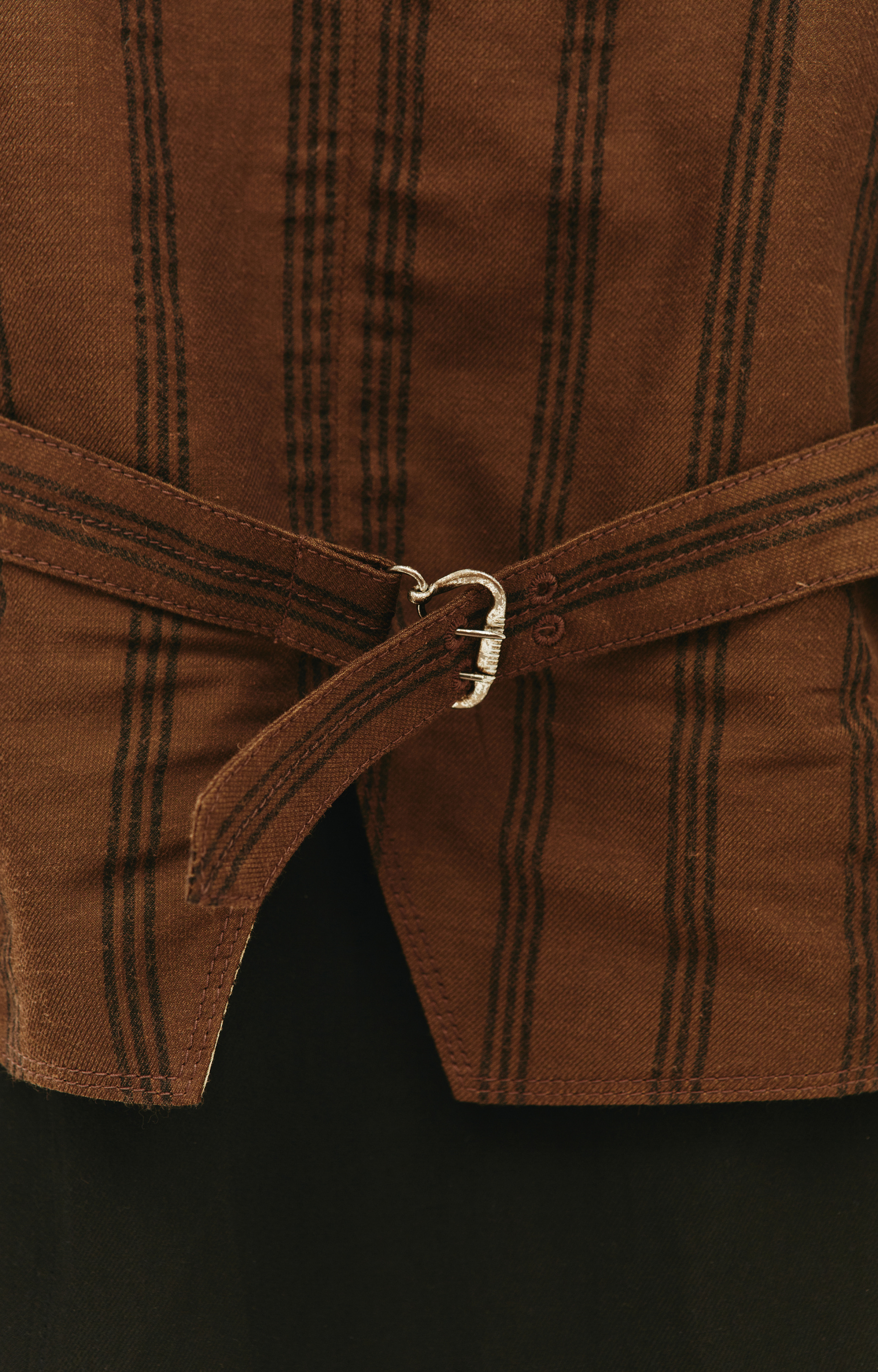 Ziggy Chen Комбинированный жилет в полоску