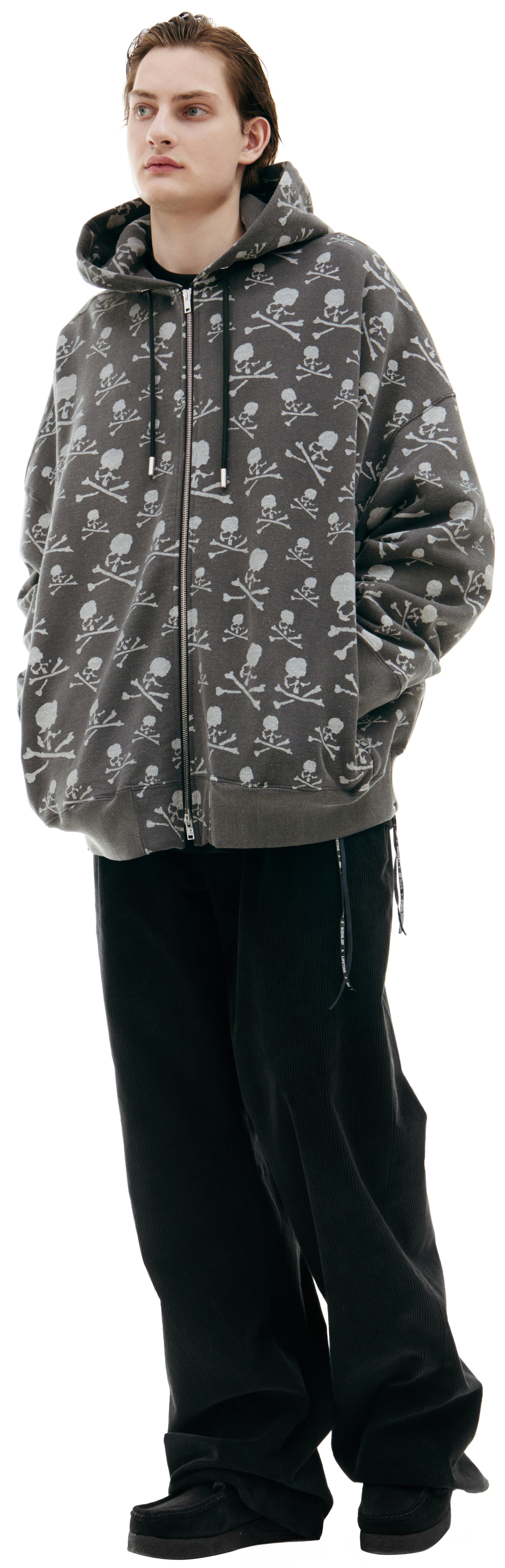 Mastermind WORLD Серое худи на молнии