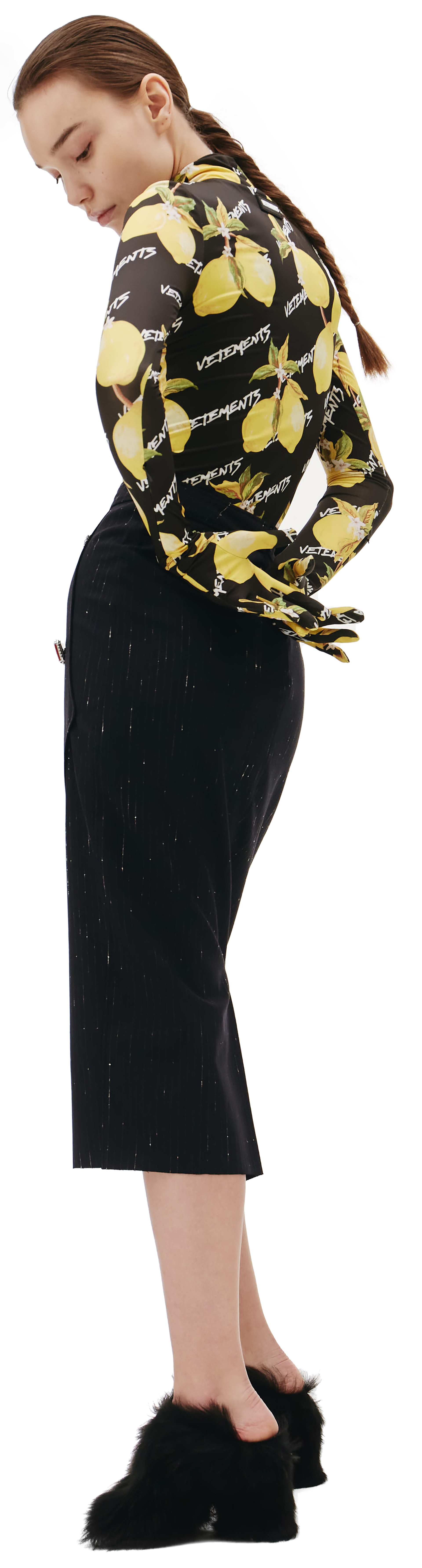 VETEMENTS Юбка-карандаш с декоративными пуговицами