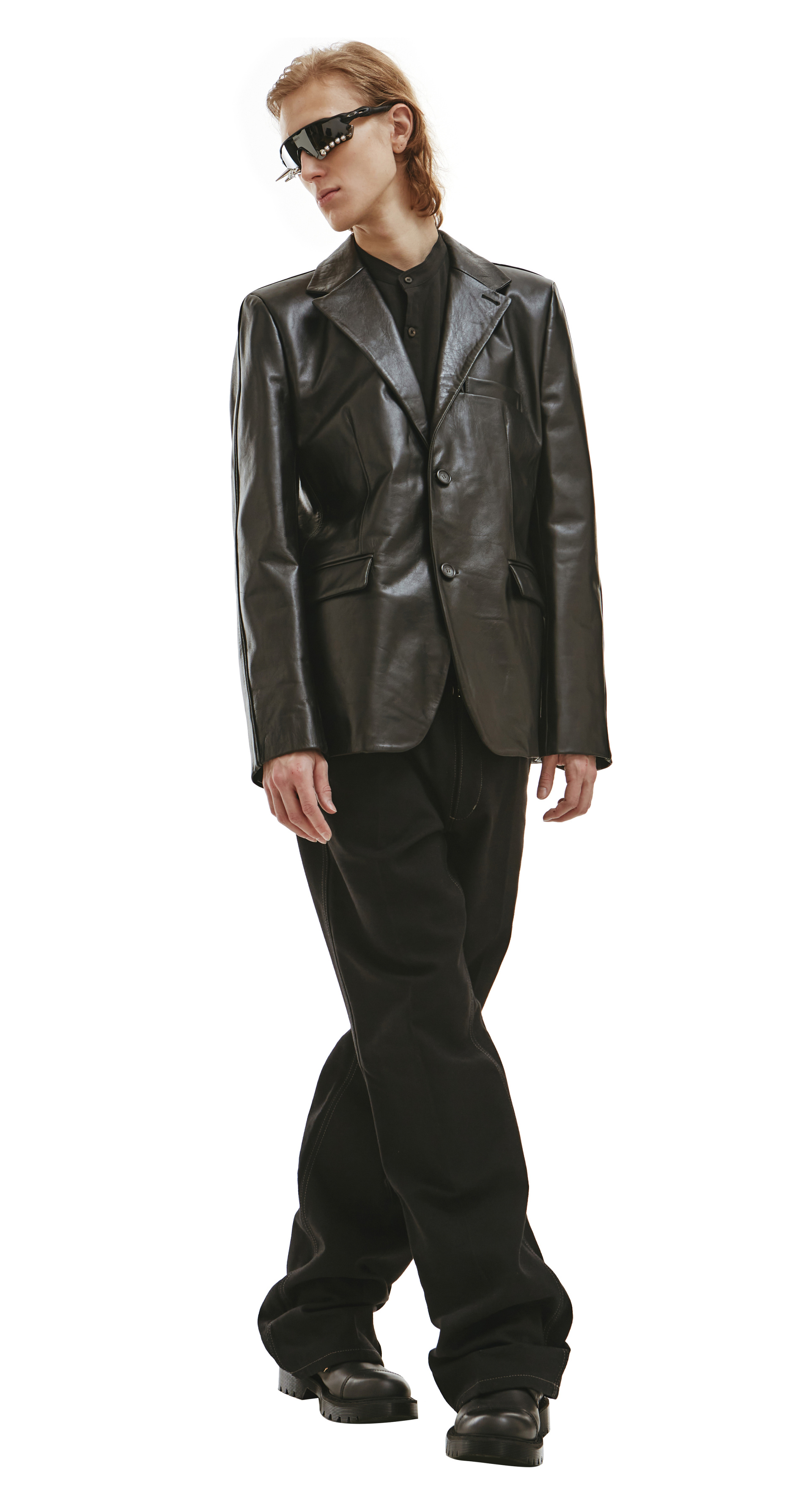 VTMNTS Оверсайз пиджак из кожи