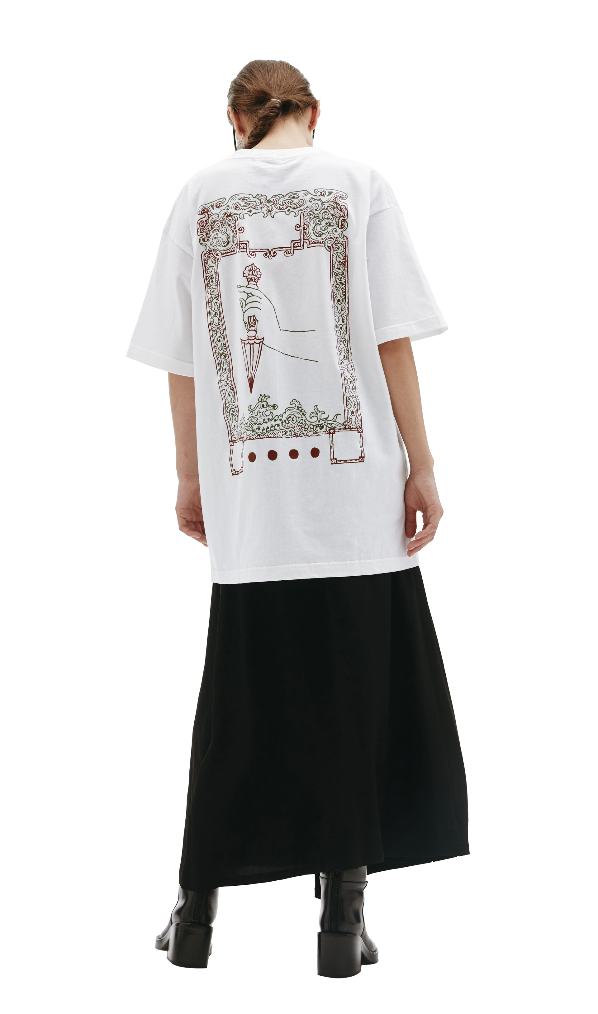 Y\'s Футболка из хлопка с принтом