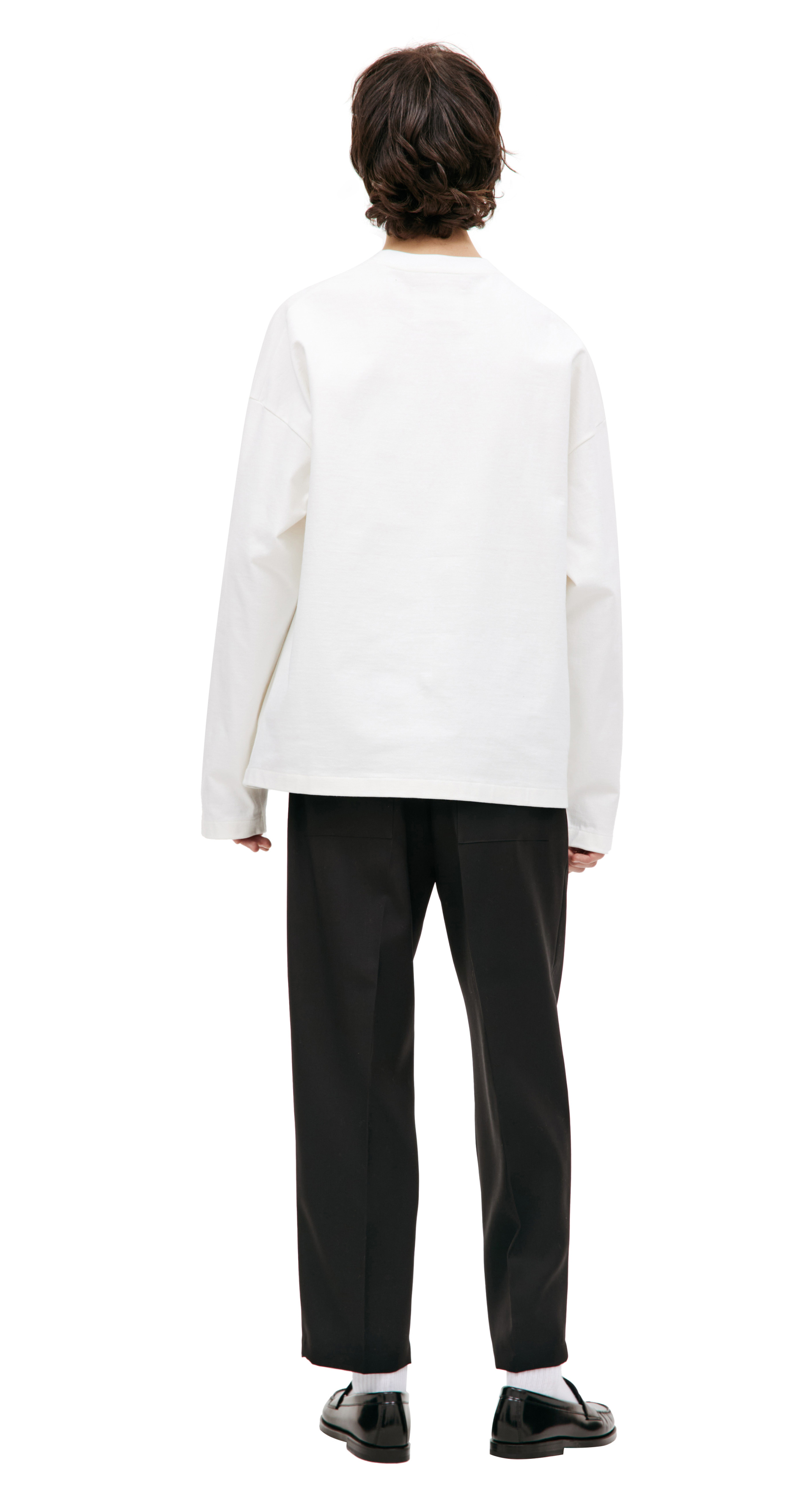 Jil Sander Оверсайз лонгслив с логотипом