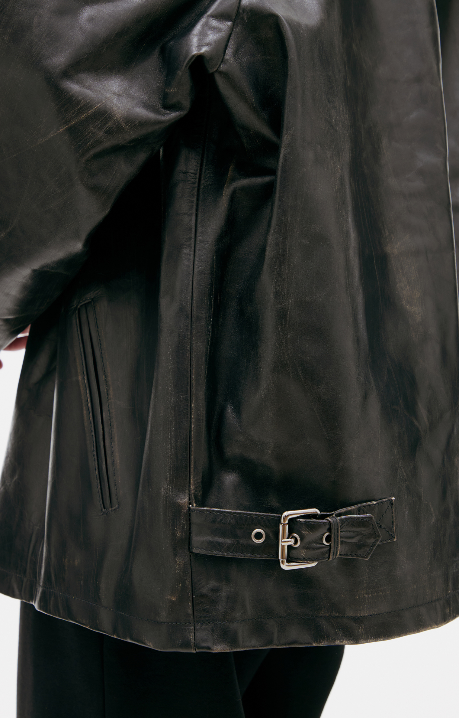 VETEMENTS Кожаная куртка с воротом