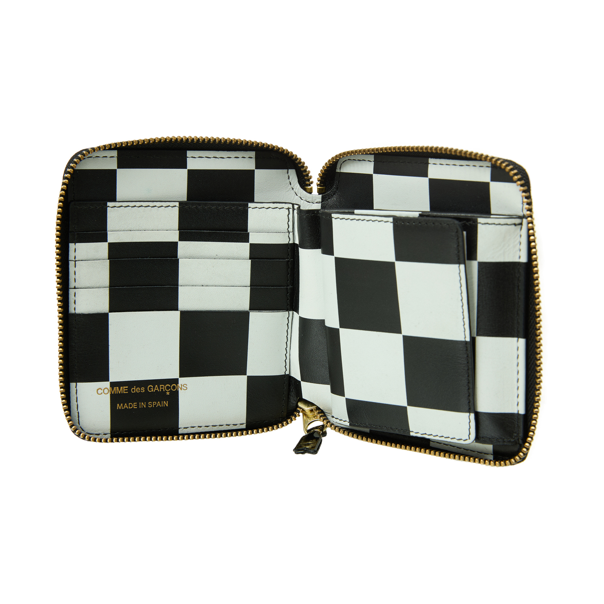 Comme des Garcons Глянцевый кошелек с монопринтом внутри