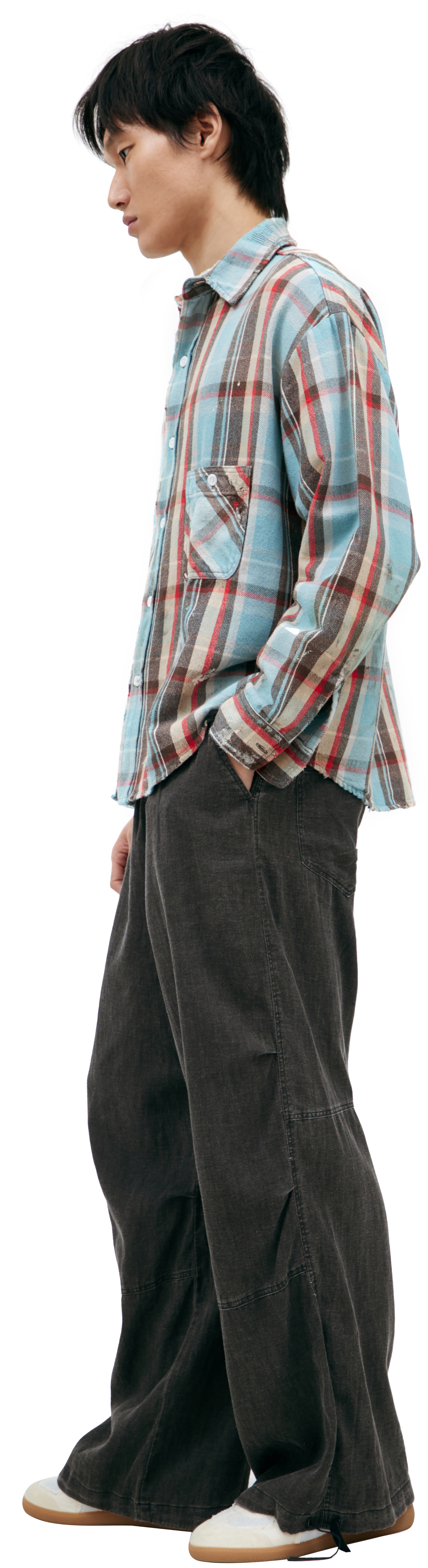 Saint Mxxxxxx Оверсайз рубашка в клетку