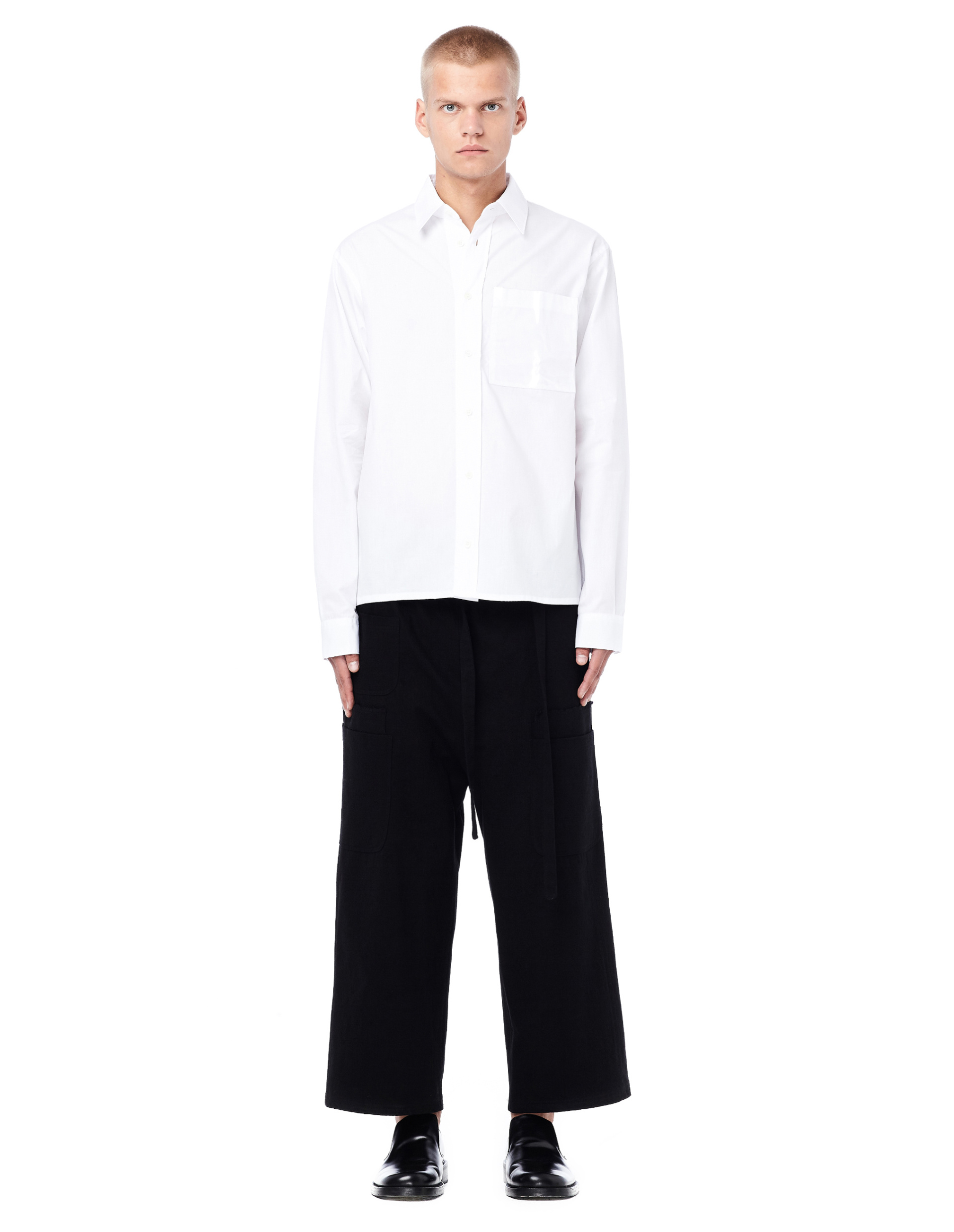 Gosha Rubchinskiy Рубашка с накладным пластиковым карманом