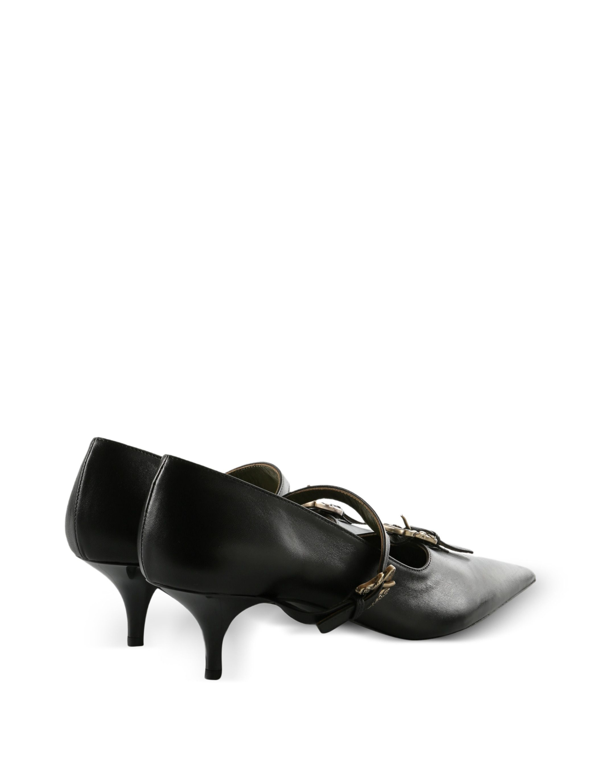 Enfants Riches Déprimés Обувь-120-597 кожа,туфли, kitten hill, ремешок, хакки подклад,черные