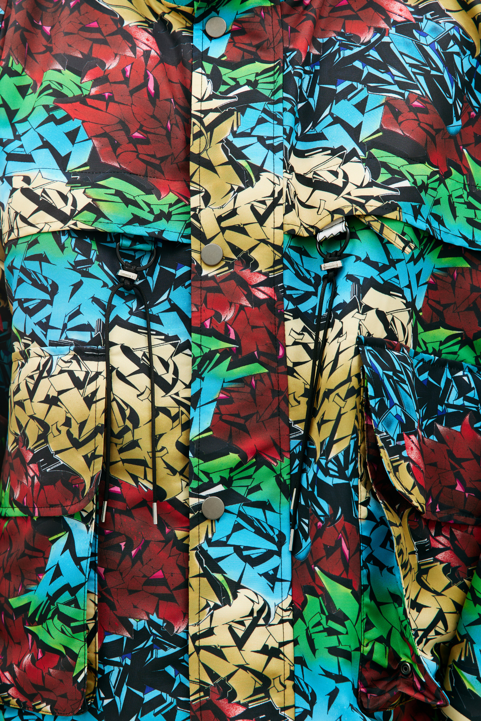 Children of the discordance Куртка с монопринтом граффити