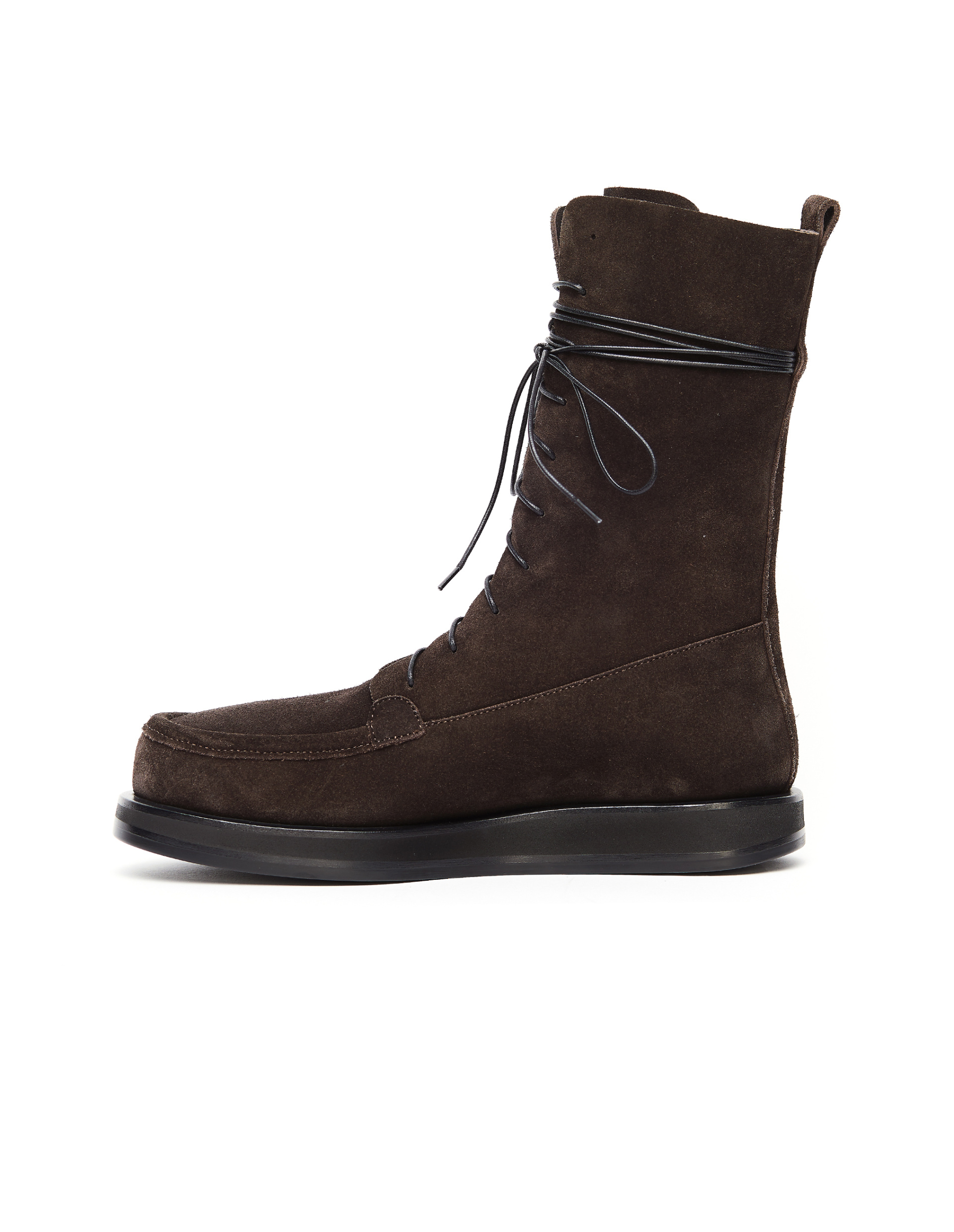 The Row Ботинки Patty из коричневой замши