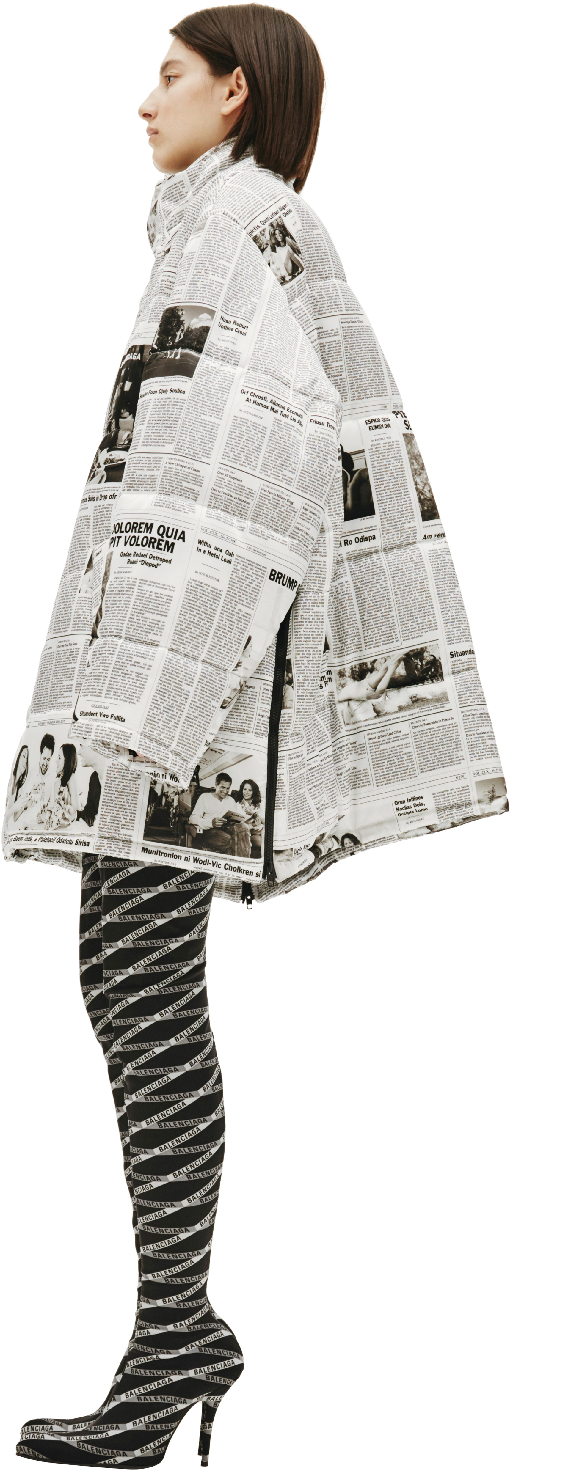 Balenciaga Куртка с монопринтом