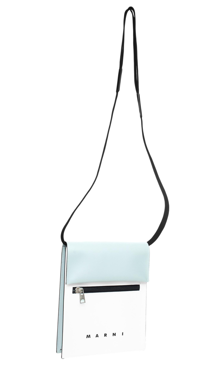 Marni Двухцветная сумка Tribeca с логотипом