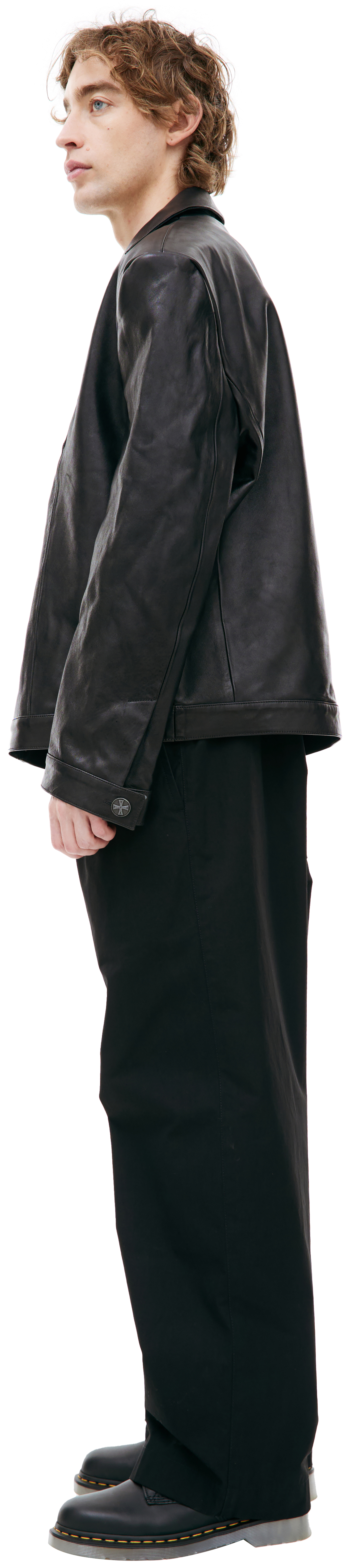 Enfants Riches Déprimés Кожаная куртка с V-вырезом