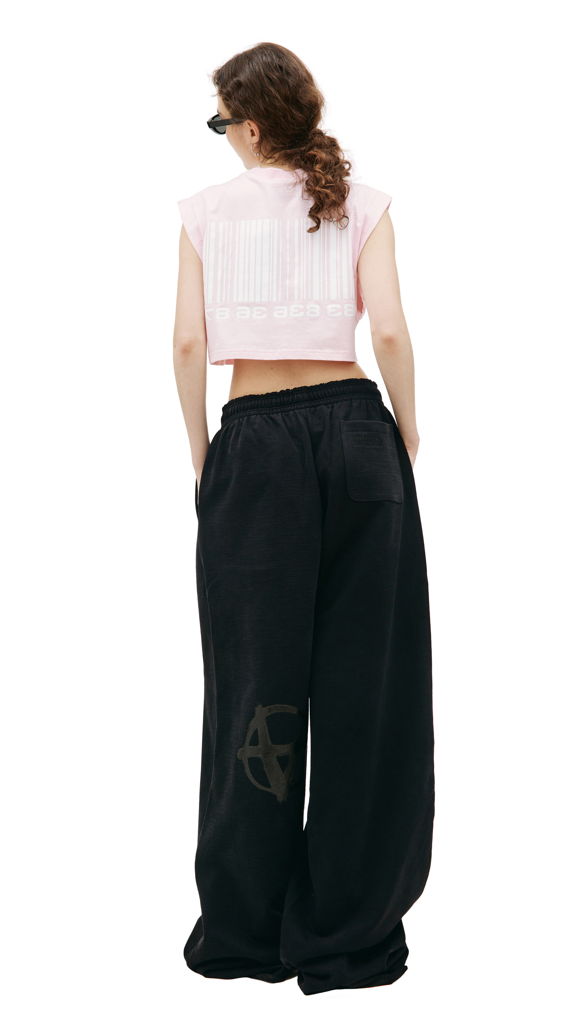 VETEMENTS Широкие брюки с принтом Анархия