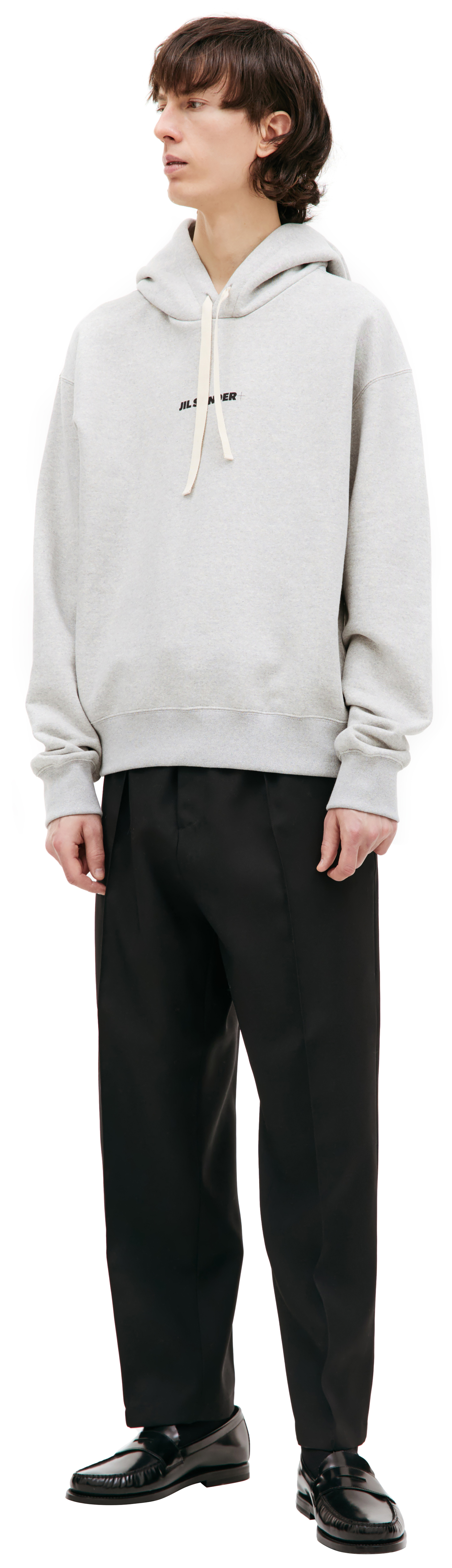 Jil Sander Оверсайз худи с логотипом