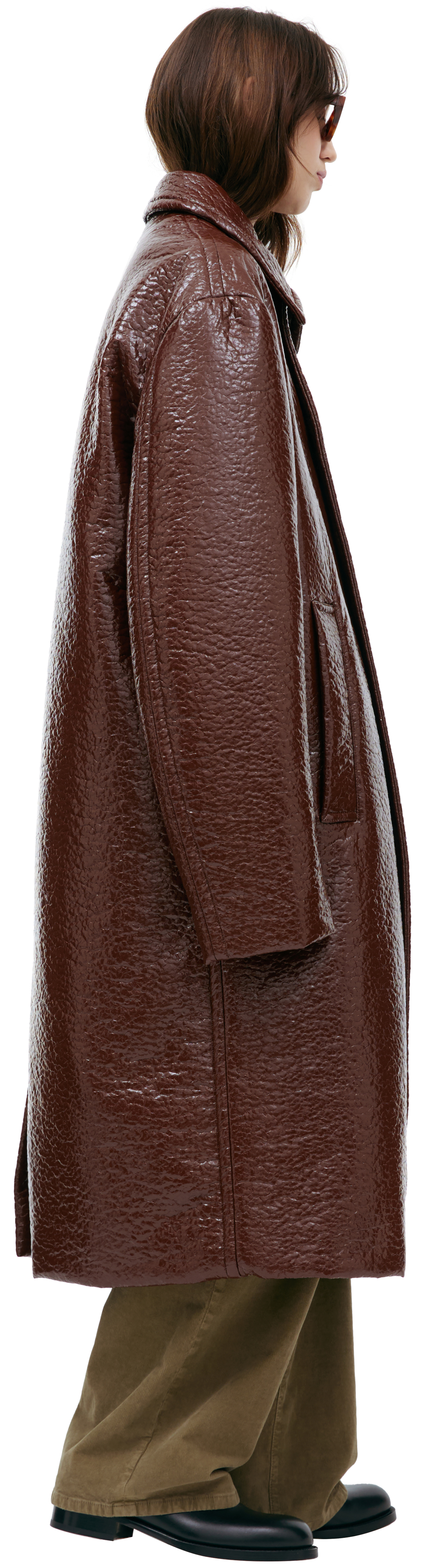 Dries Van Noten Пальто с мятым эффектом