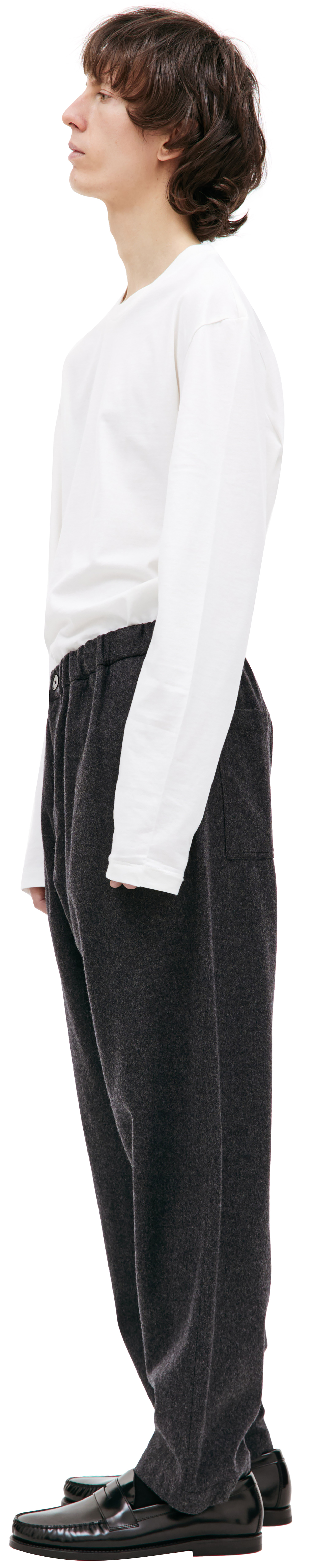 Jil Sander Шерстяные брюки на резинке