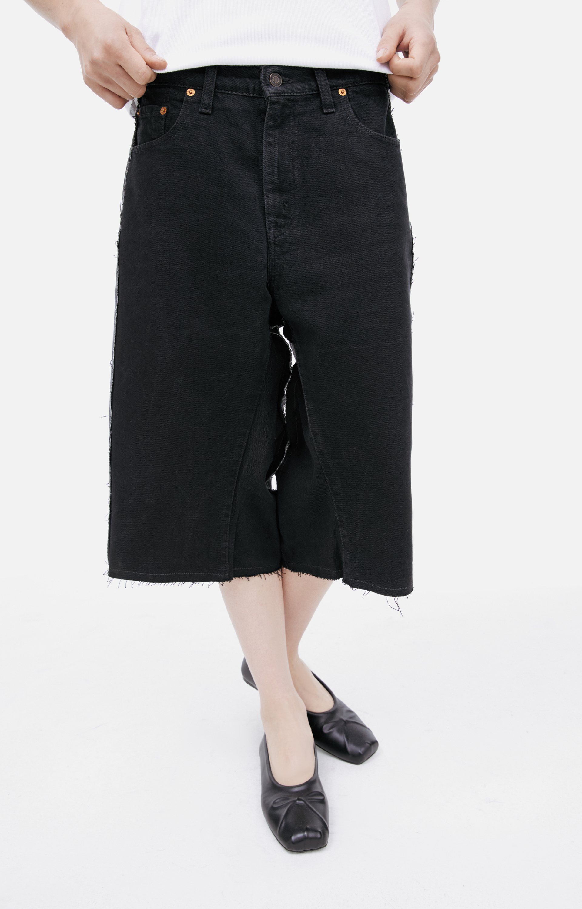 PROTOTYPES Комбинированные джинсовые шорты