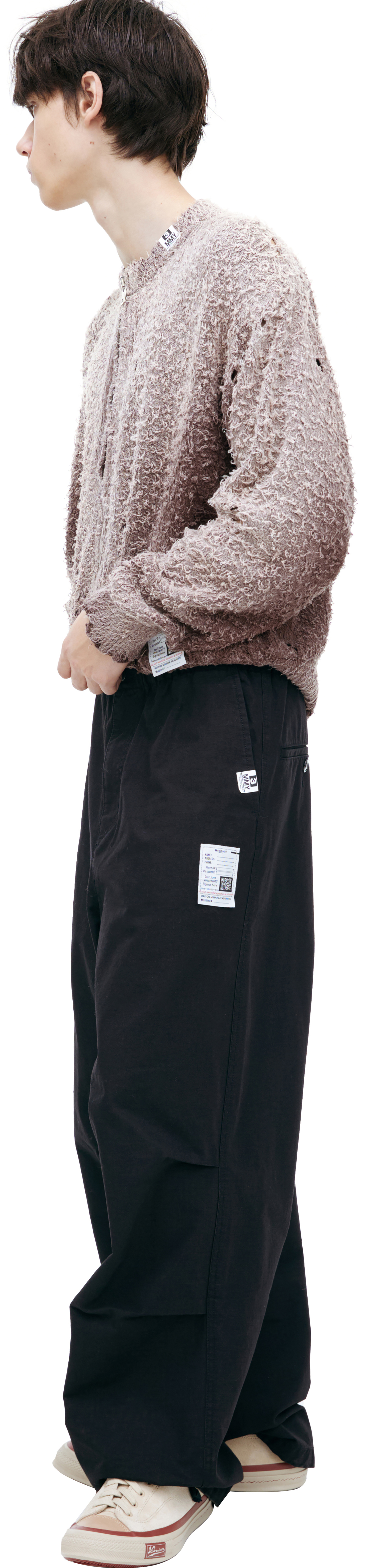 Maison Mihara Yasuhiro Брюки карго из хлопкового рипстопа