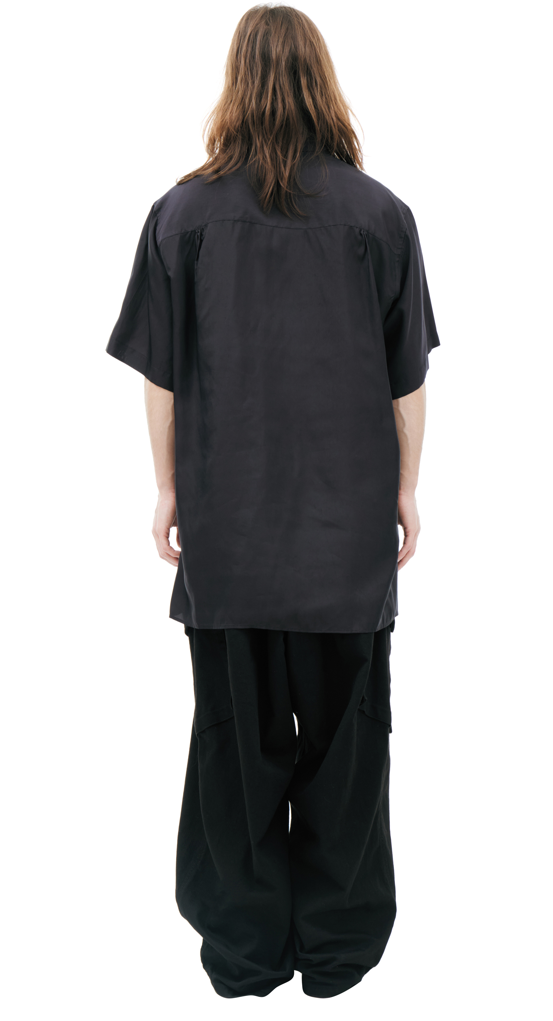 Yohji Yamamoto Рубашка с коротким рукавом