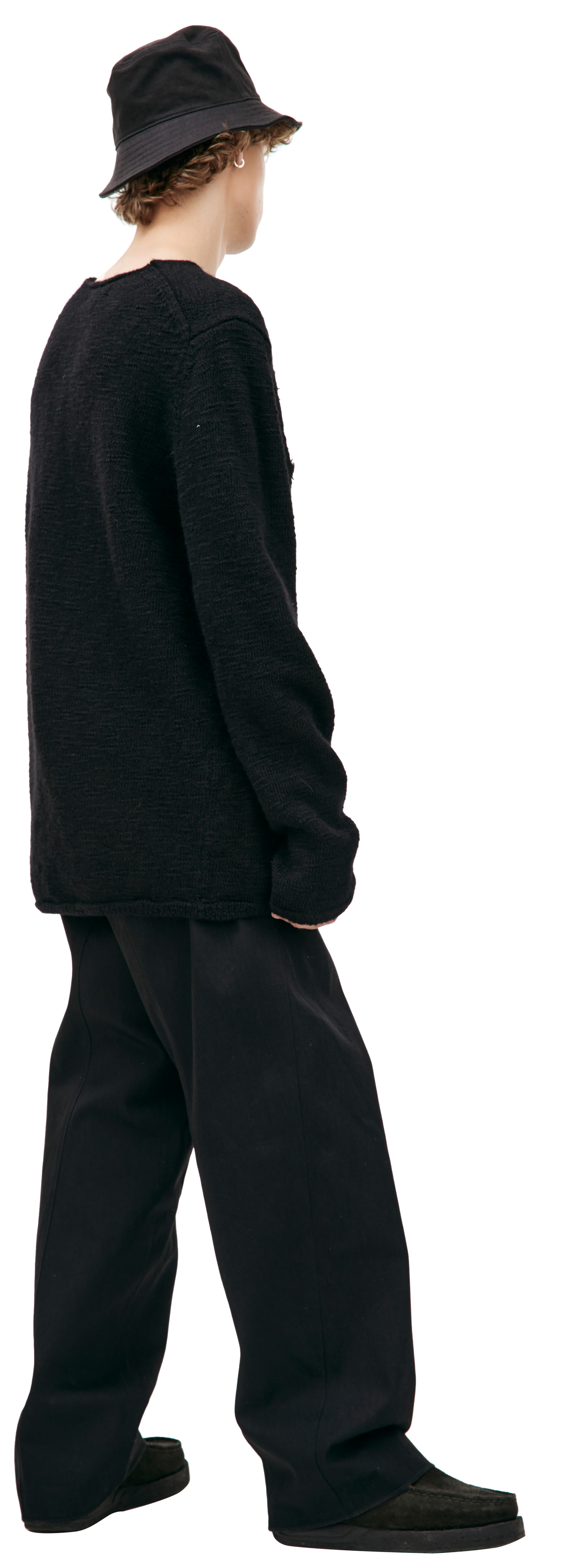 Comme des Garcons Рваный свитер из шерсти