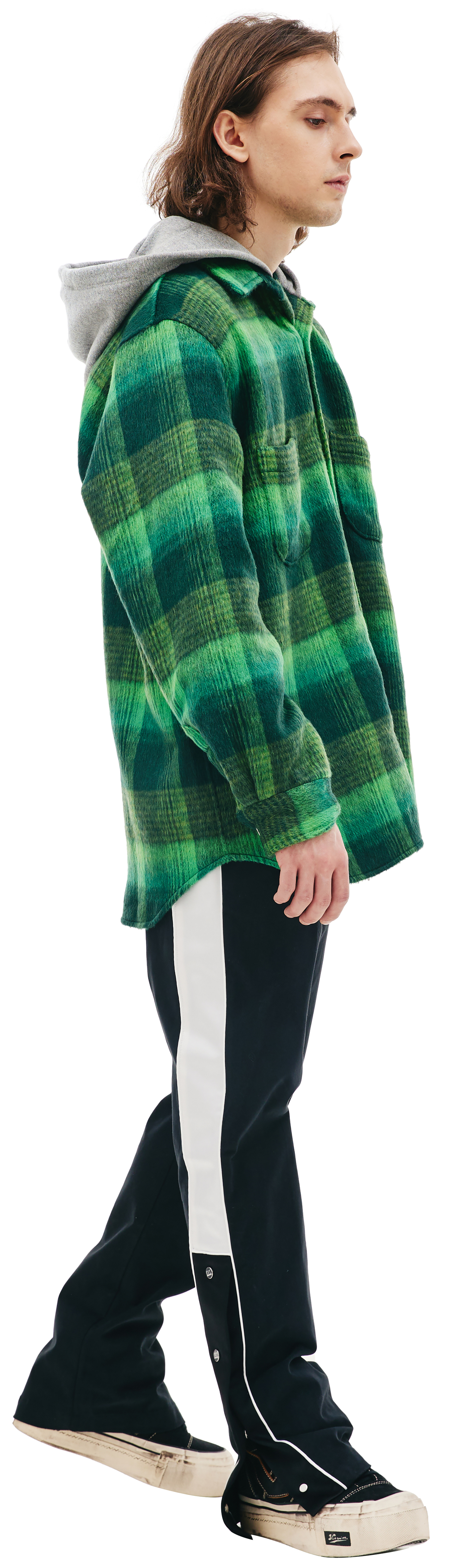 Nahmias Клетчатая рубашка с капюшоном