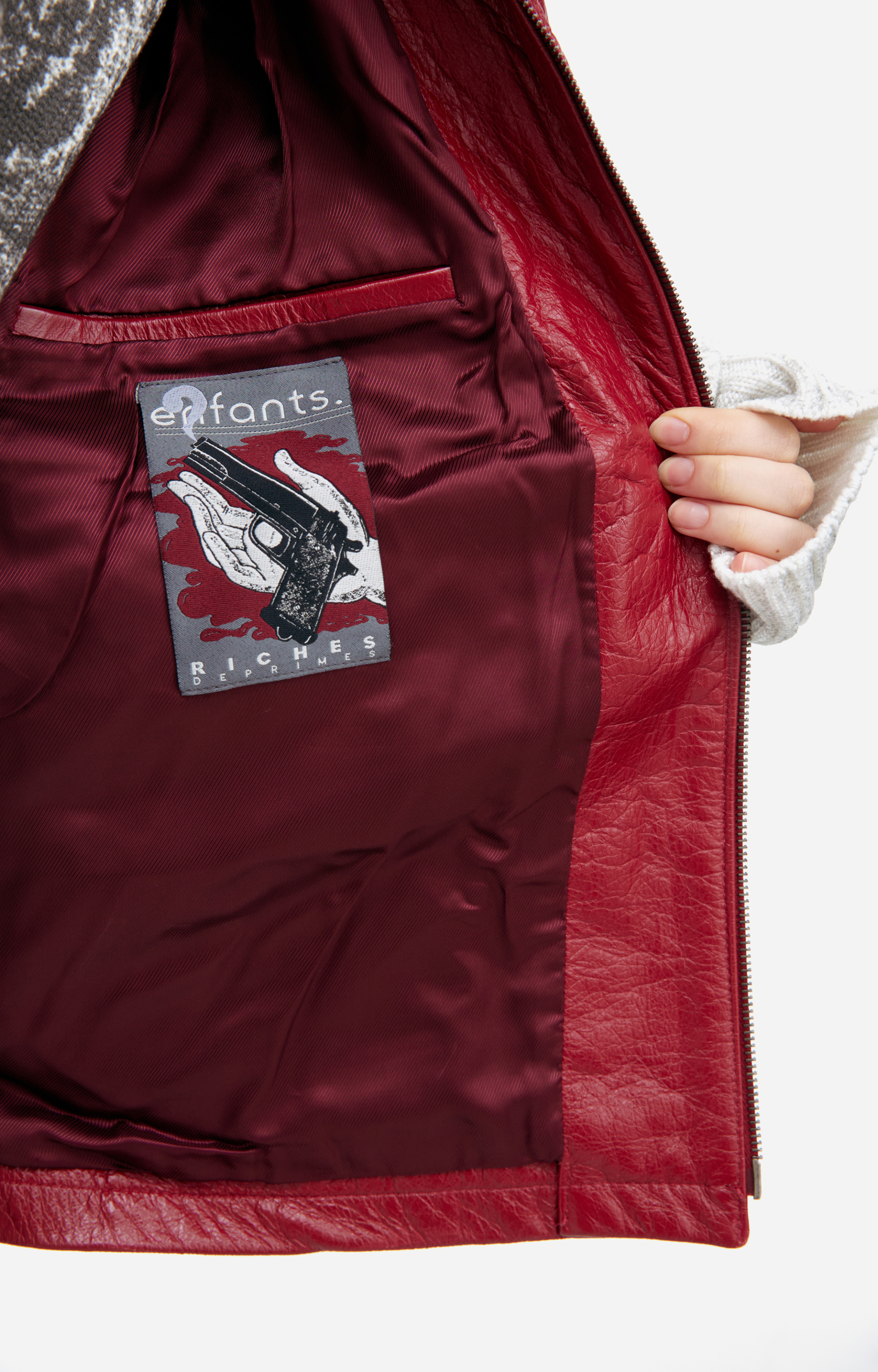 Enfants Riches Déprimés Красная куртка из кожи