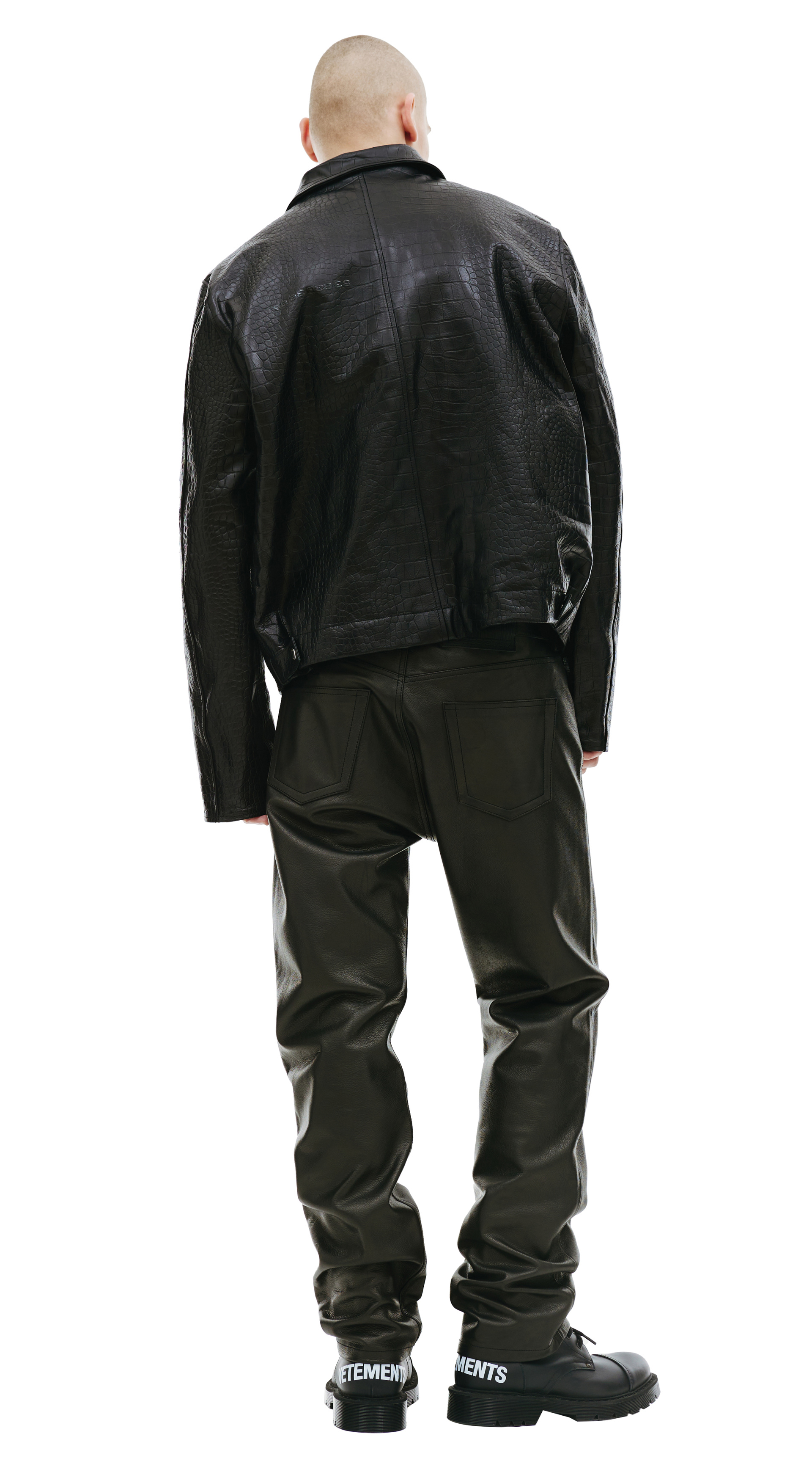 VTMNTS Кожаная куртка на молнии