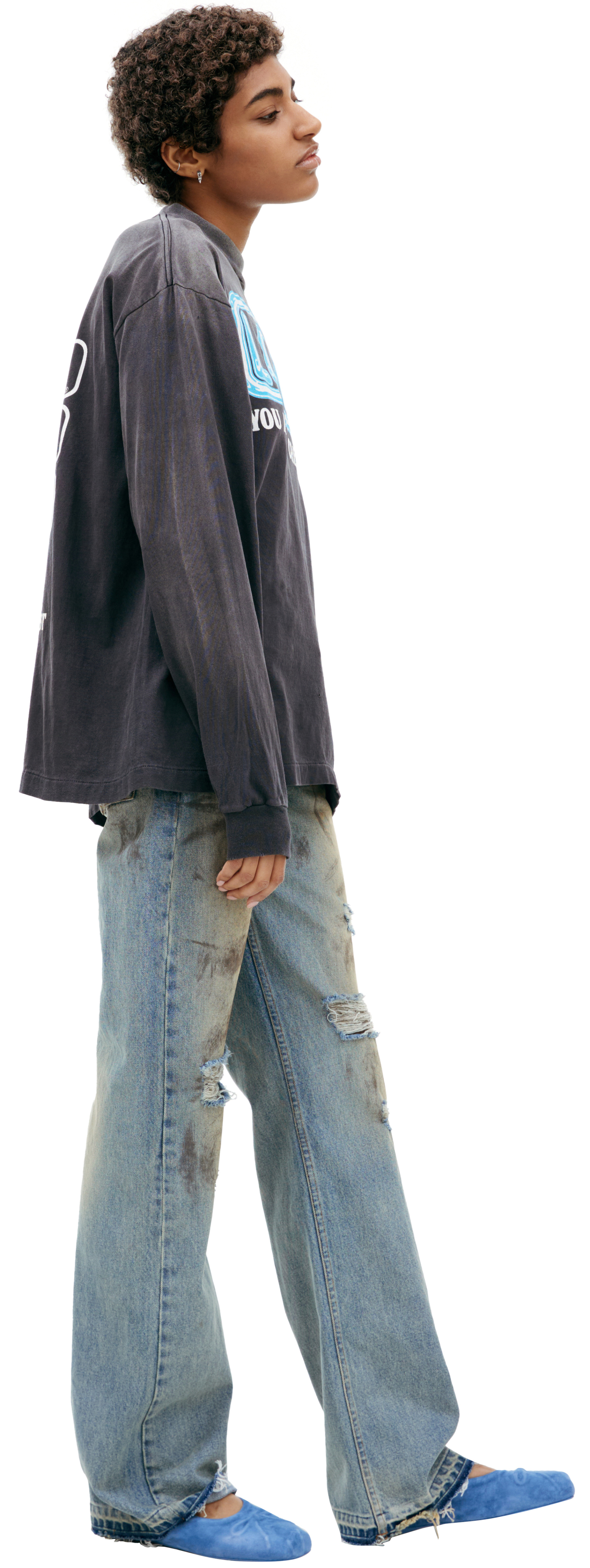 Saint Mxxxxxx Лонгслив с принтом \'LOVE\'