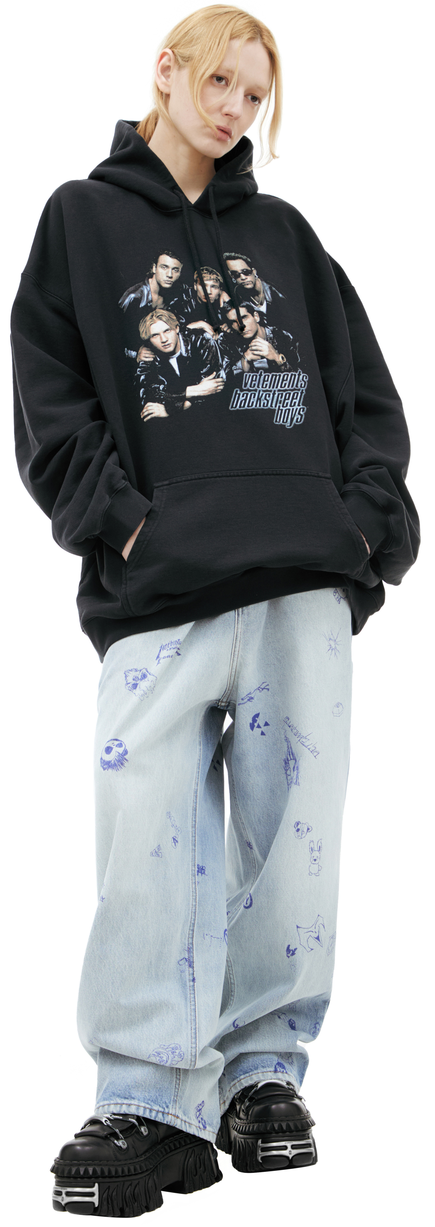 VETEMENTS Худи с принтом \'Backstreet Boys\'