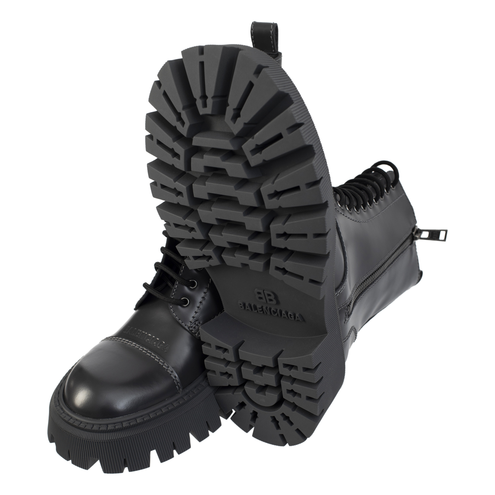 Balenciaga Кожаные ботинки Tractor 20mm на шнуровке