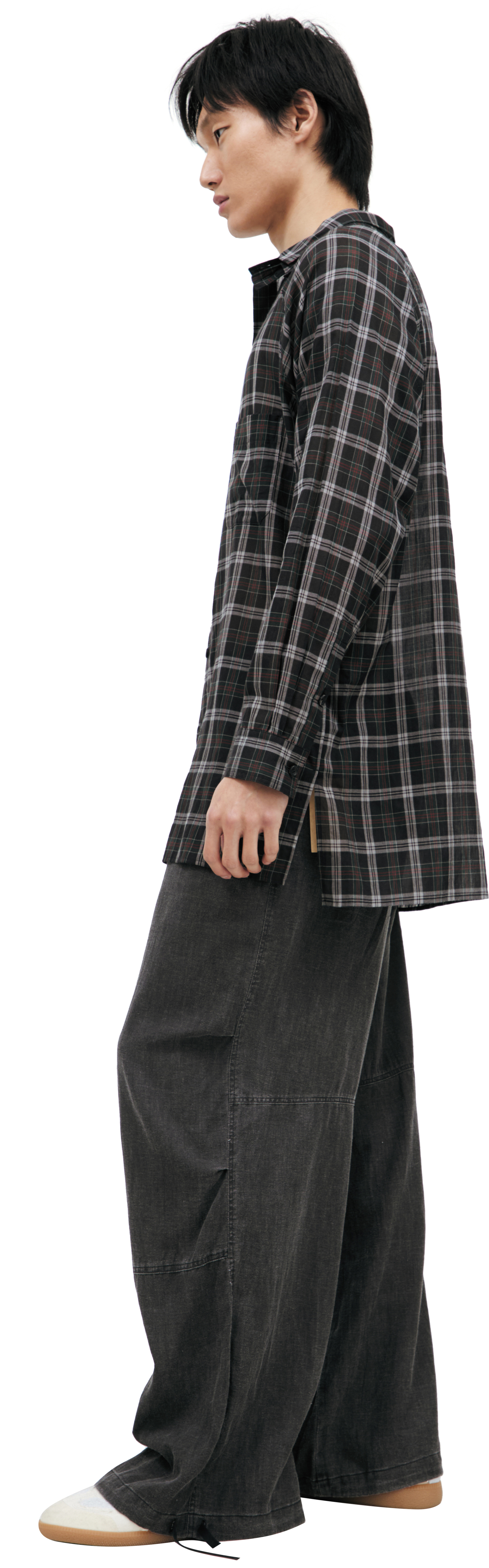 Yohji Yamamoto Рубашка в клетку