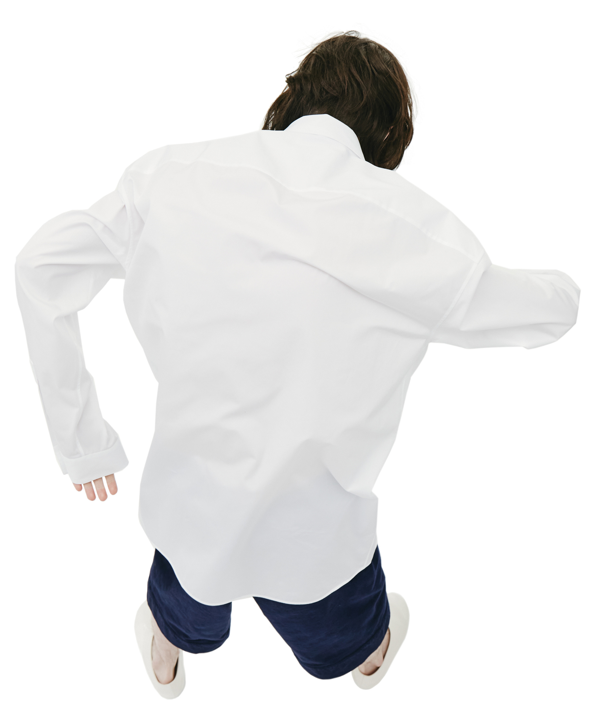 Jil Sander Оверсайз рубашка белого цвета