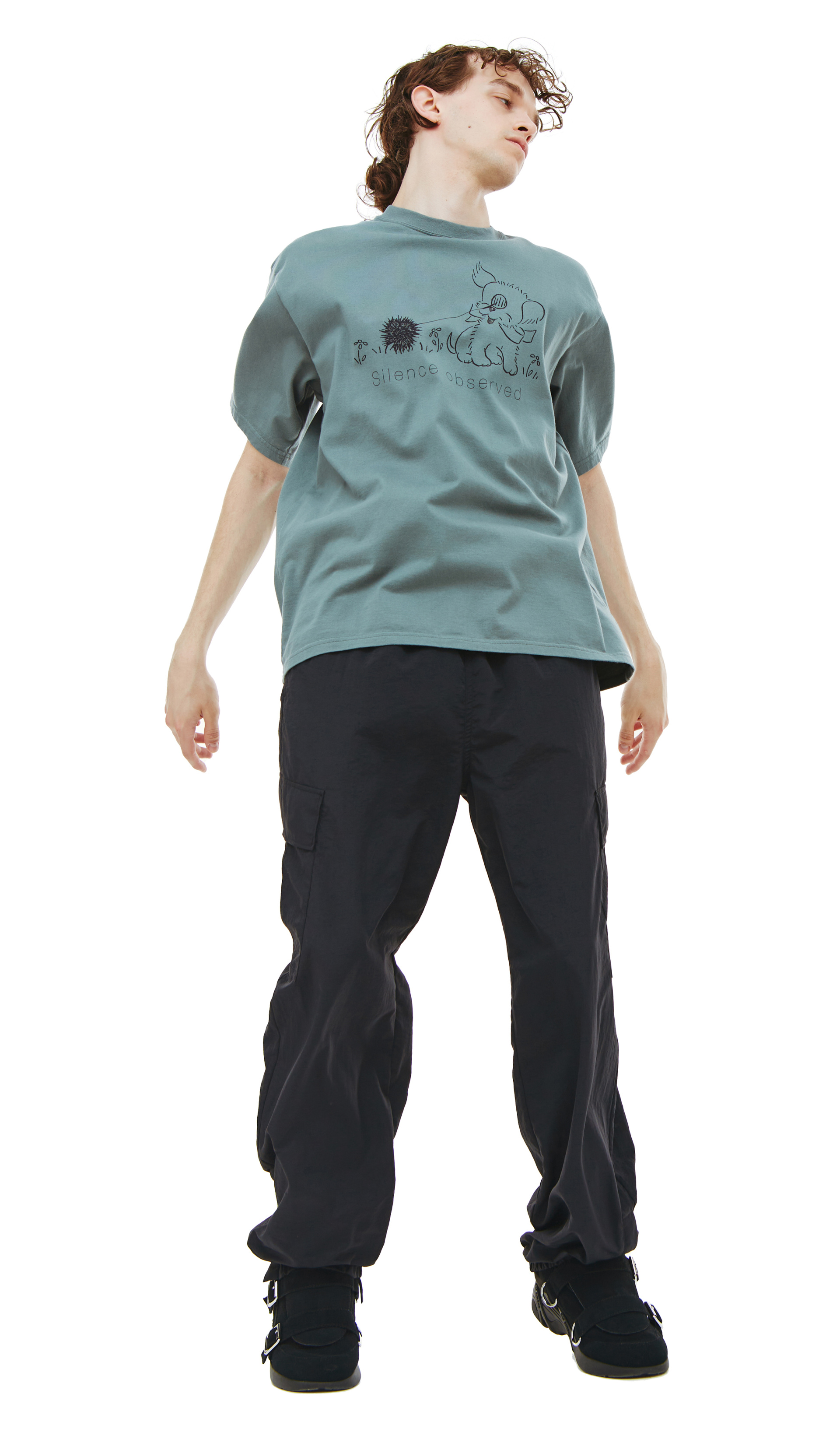 Undercover Футболка с принтом Silence observed