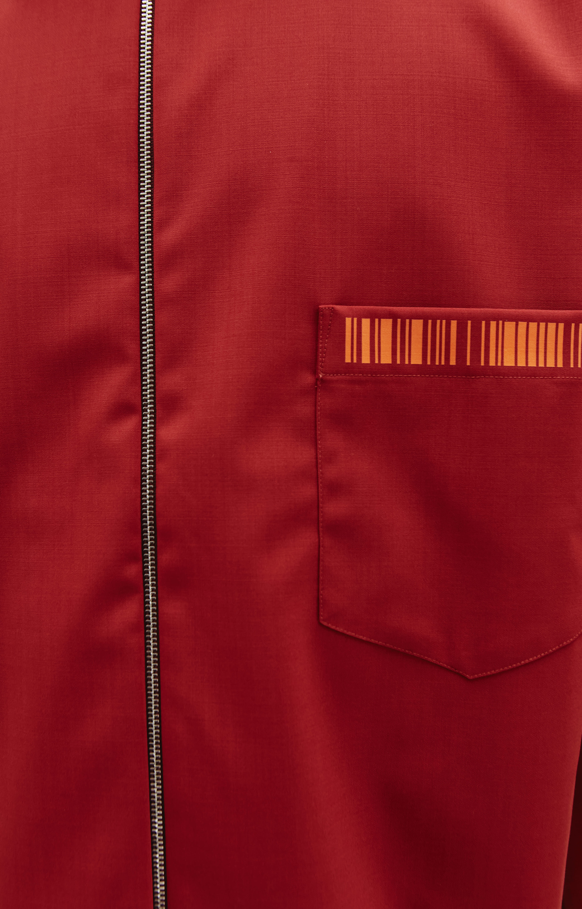 VTMNTS Красная рубашка на молнии