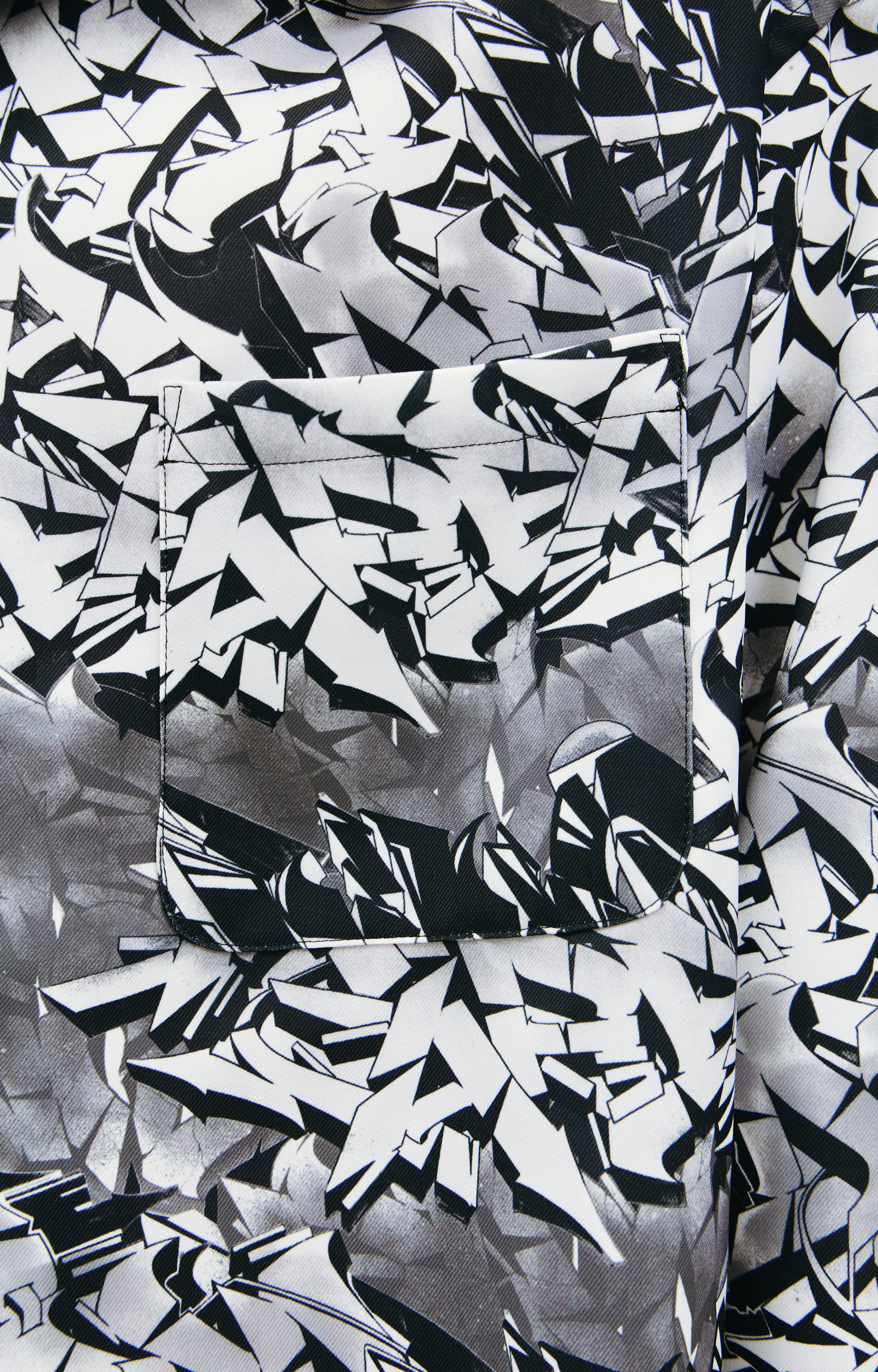 Children of the discordance Рубашка с монопринтом граффити