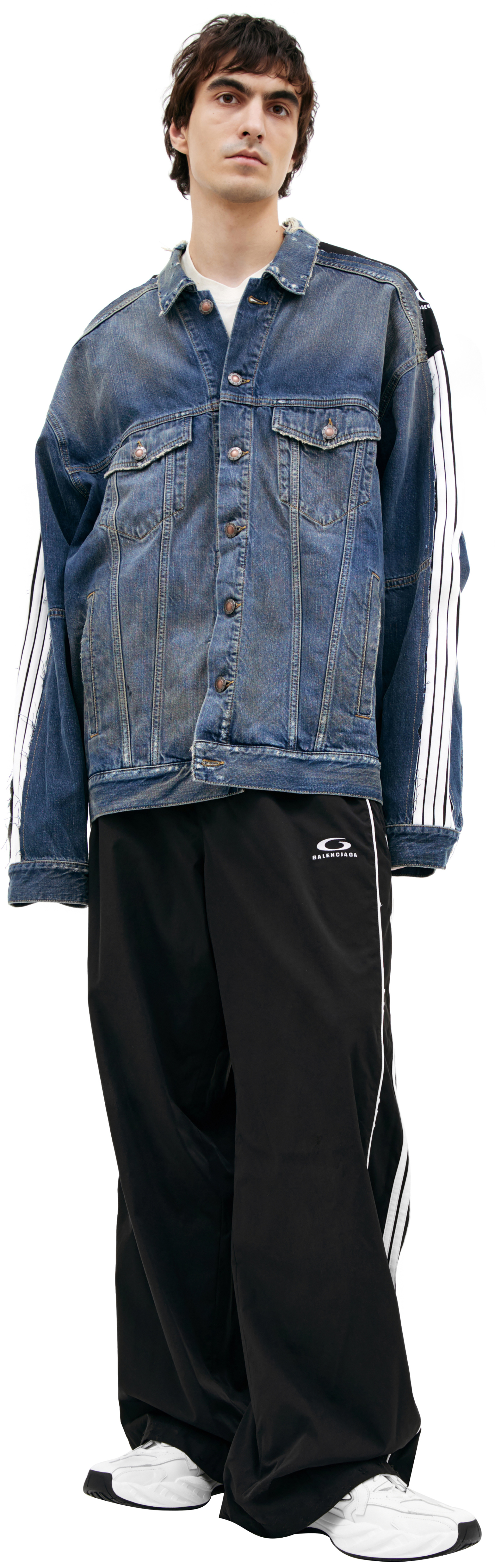 Balenciaga Джинсовая куртка с лампасами