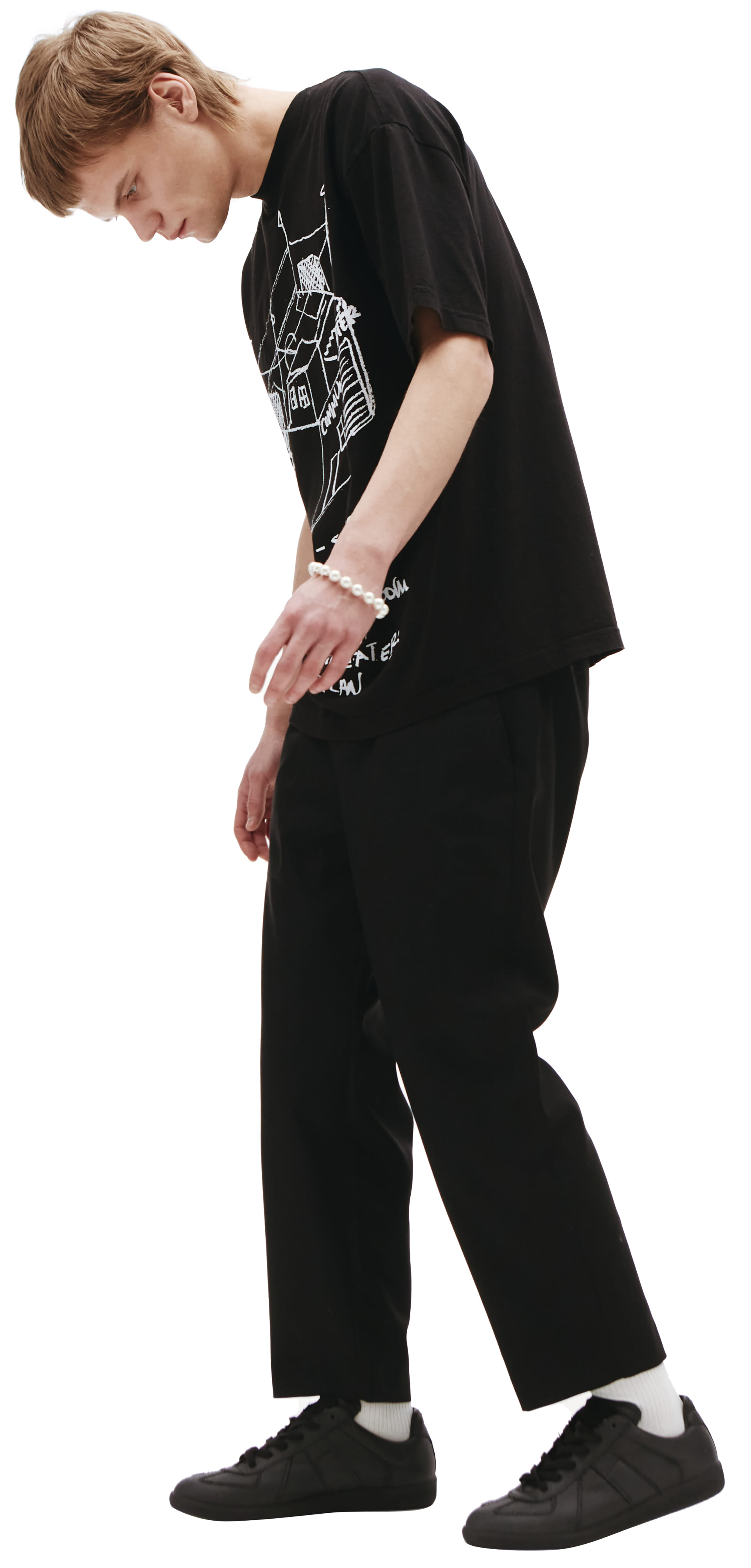 KidSuper Черная футболка с принтом