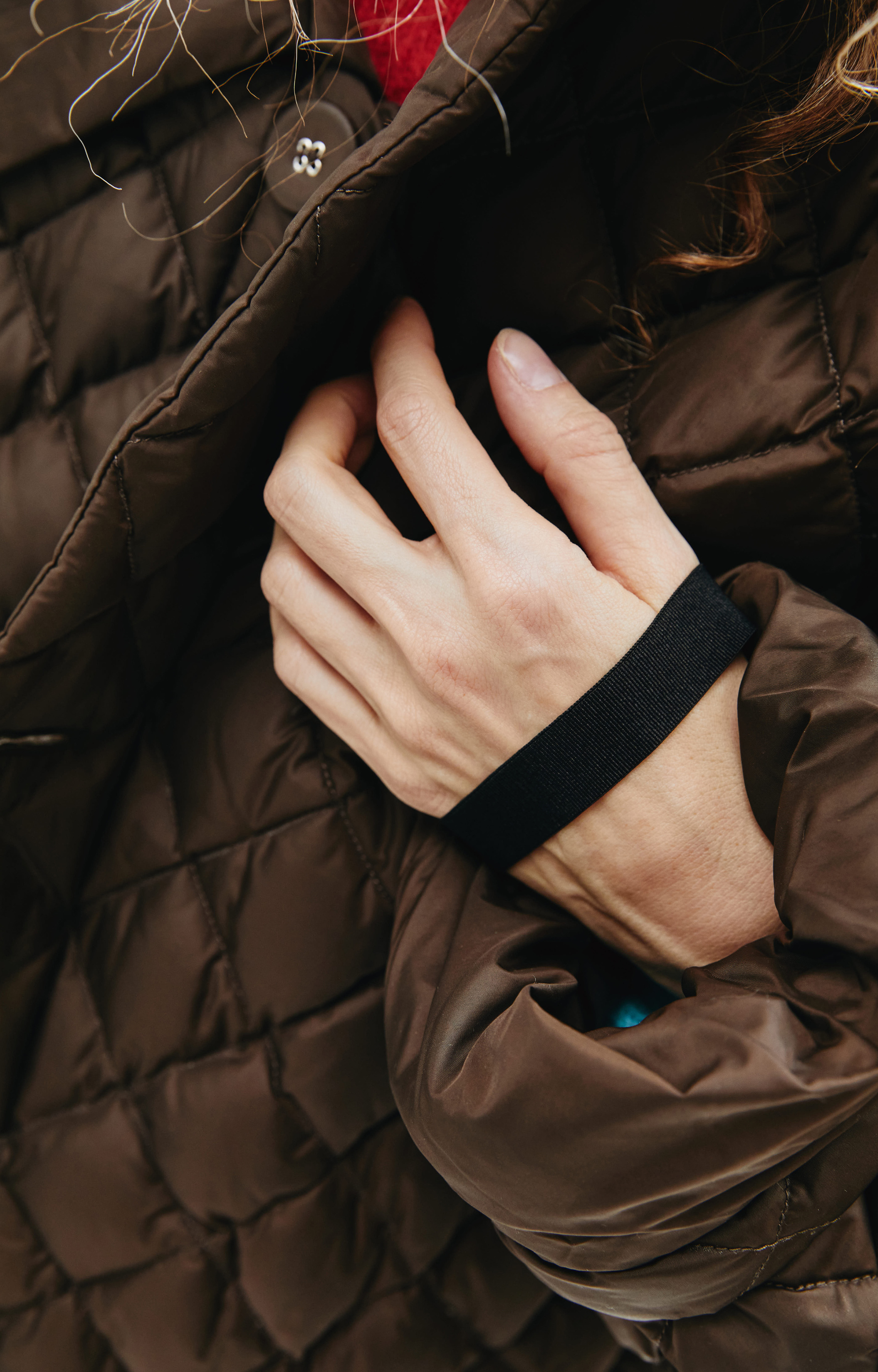 Raf Simons Стеганая оверсайз куртка коричневого цвета