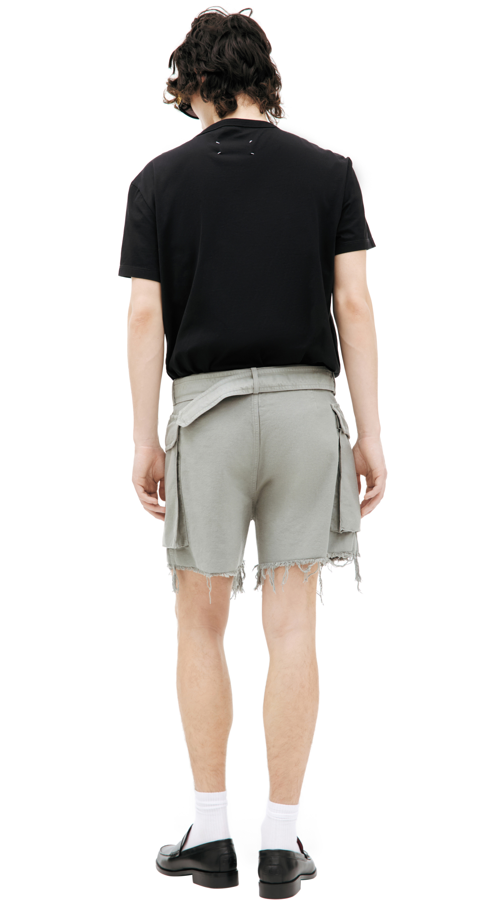 Dries Van Noten Серые шорты карго